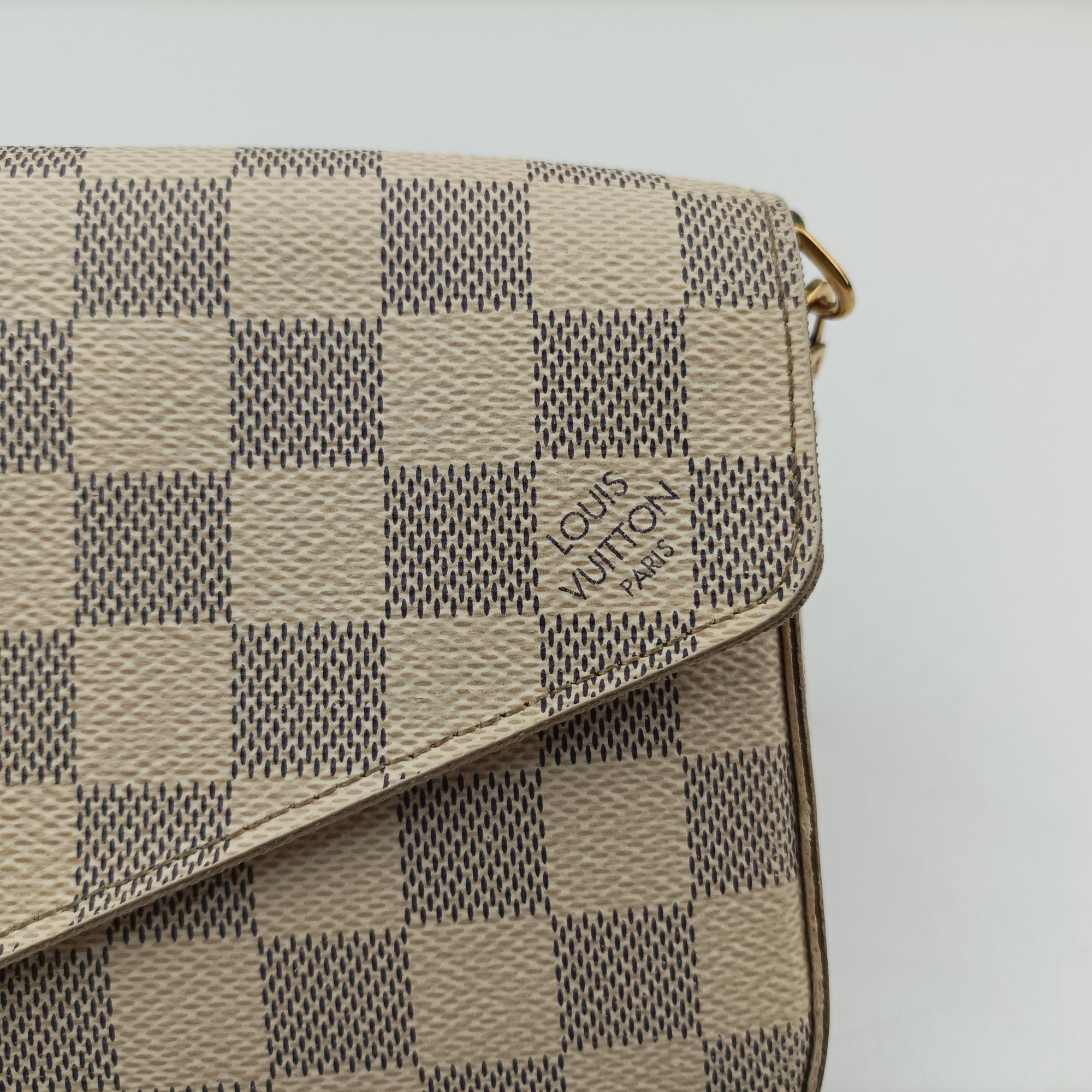Pre-owned Louis Vuitton Pochette FeLICIE Azur Damier Canvas N63106 shoulderbag | stylenewstar