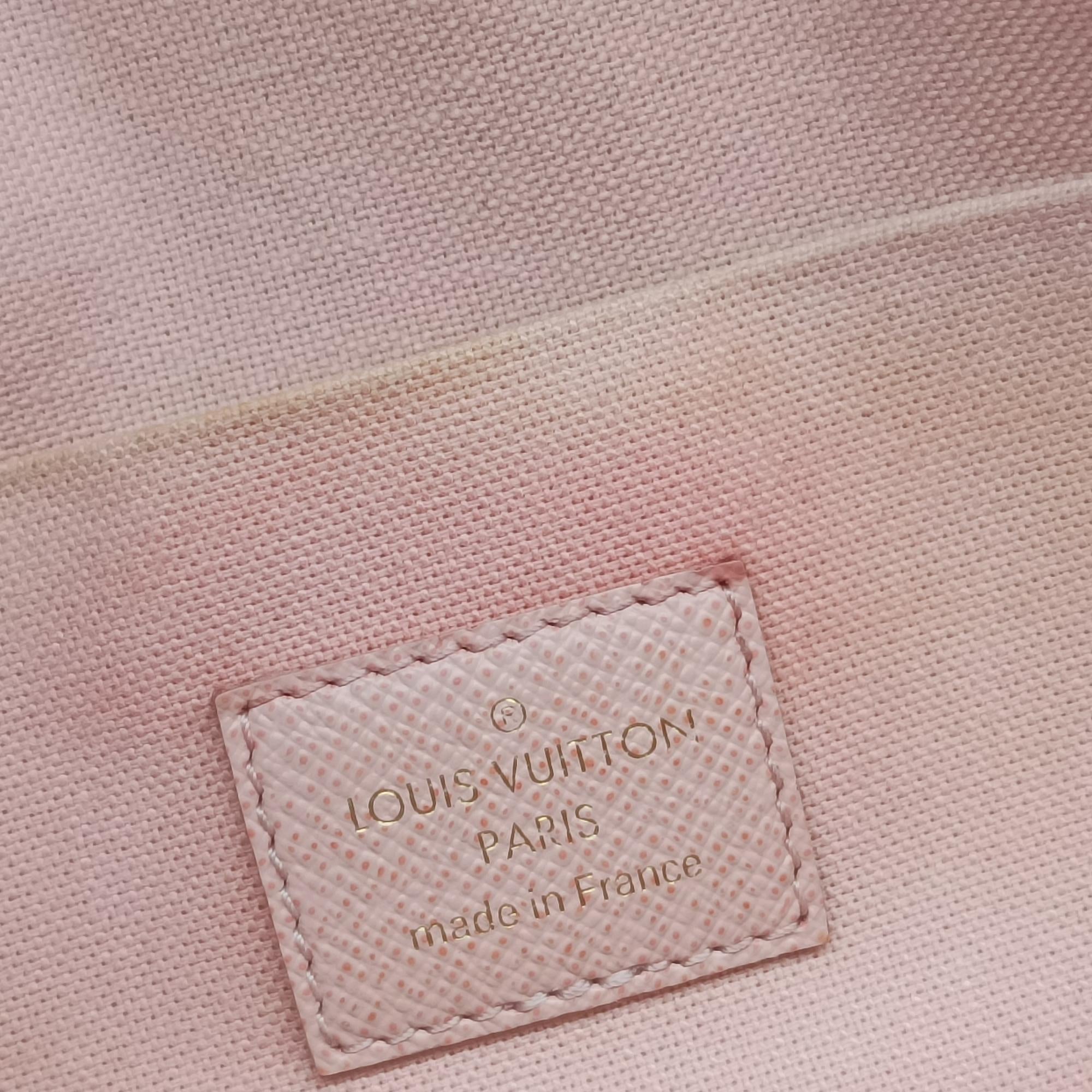 Pre-owned Louis Vuitton Pochette FeLICIE Azur Damier Canvas N63106 shoulderbag | stylenewstar