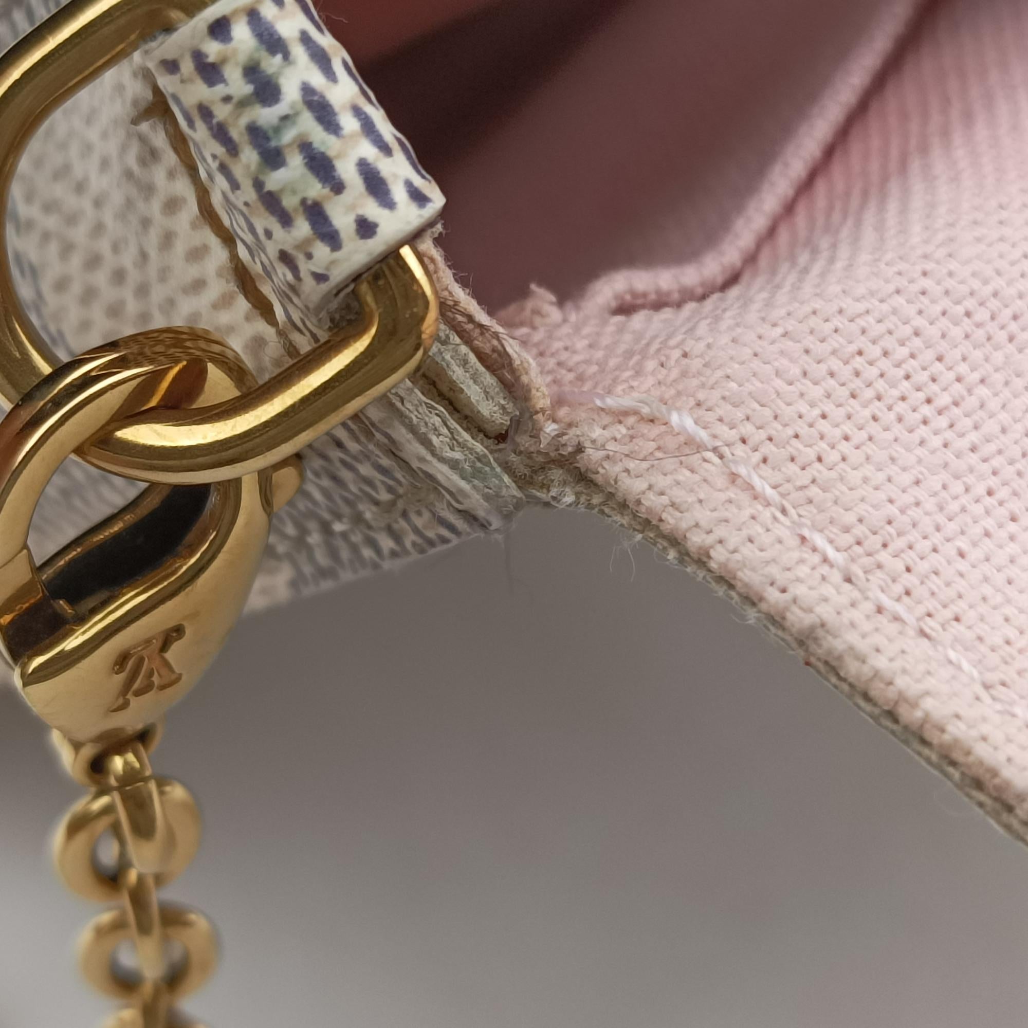 Pre-owned Louis Vuitton Pochette FeLICIE Azur Damier Canvas N63106 shoulderbag | stylenewstar