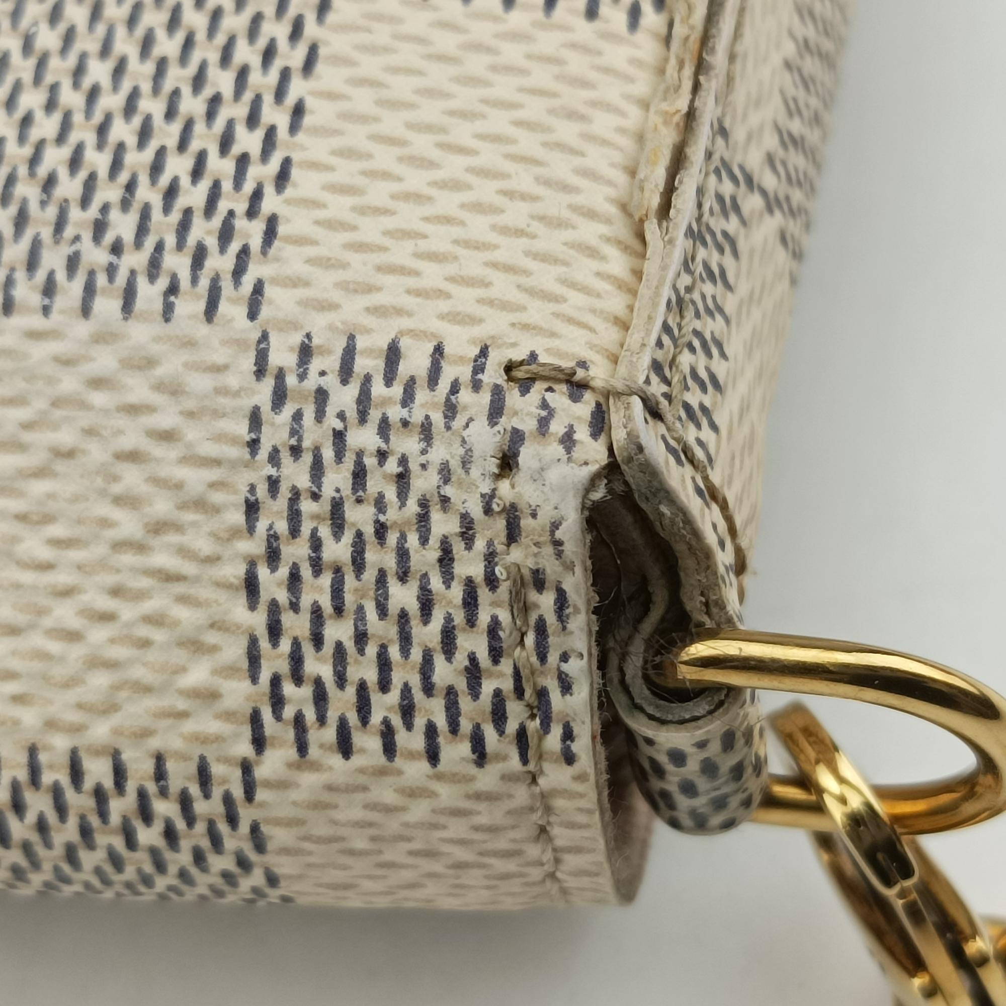 Pre-owned Louis Vuitton Pochette FeLICIE Azur Damier Canvas N63106 shoulderbag | stylenewstar