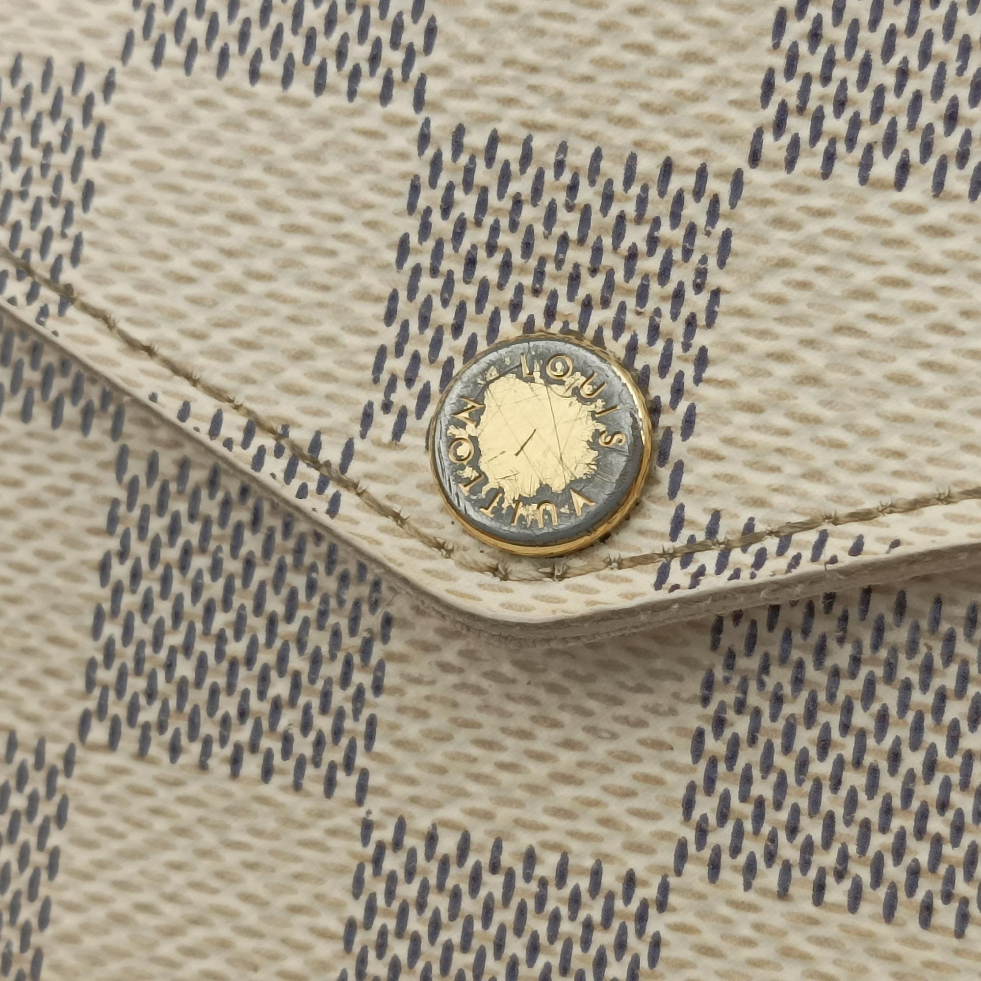 Pre-owned Louis Vuitton Pochette FeLICIE Azur Damier Canvas N63106 shoulderbag | stylenewstar