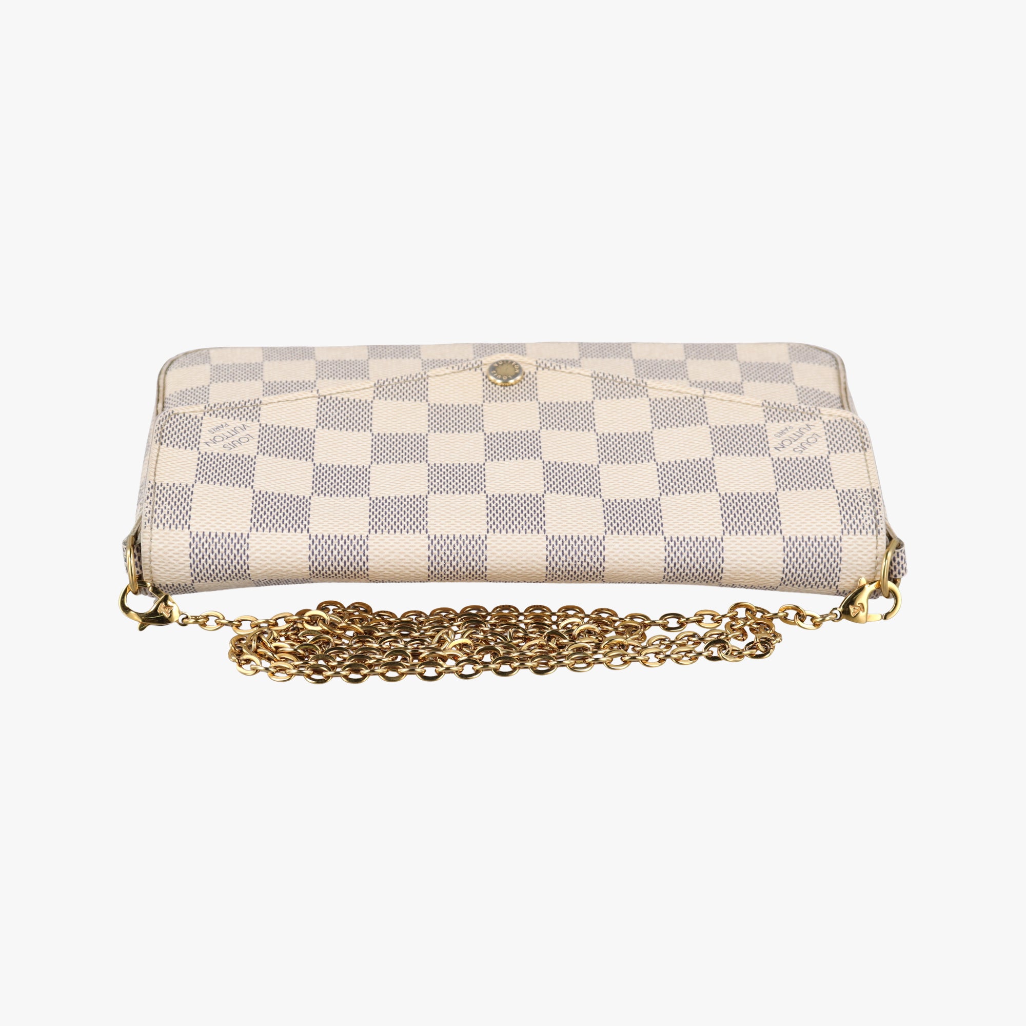 Pre-owned Louis Vuitton Pochette FeLICIE Azur Damier Canvas N63106 shoulderbag | stylenewstar
