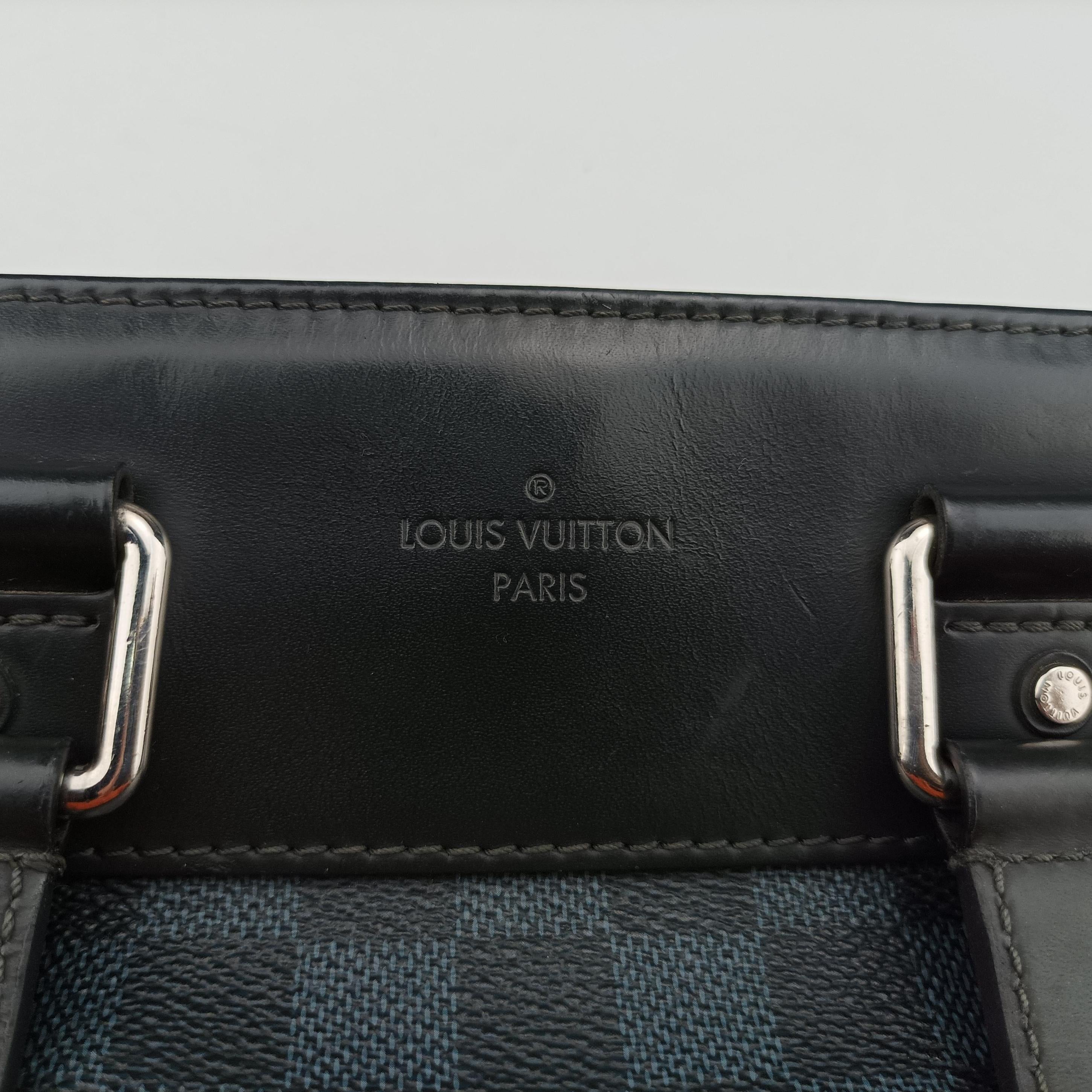Vintage Louis Vuitton Cabas joule Navy Damier Cobalt N42223 handbag | stylenewstar