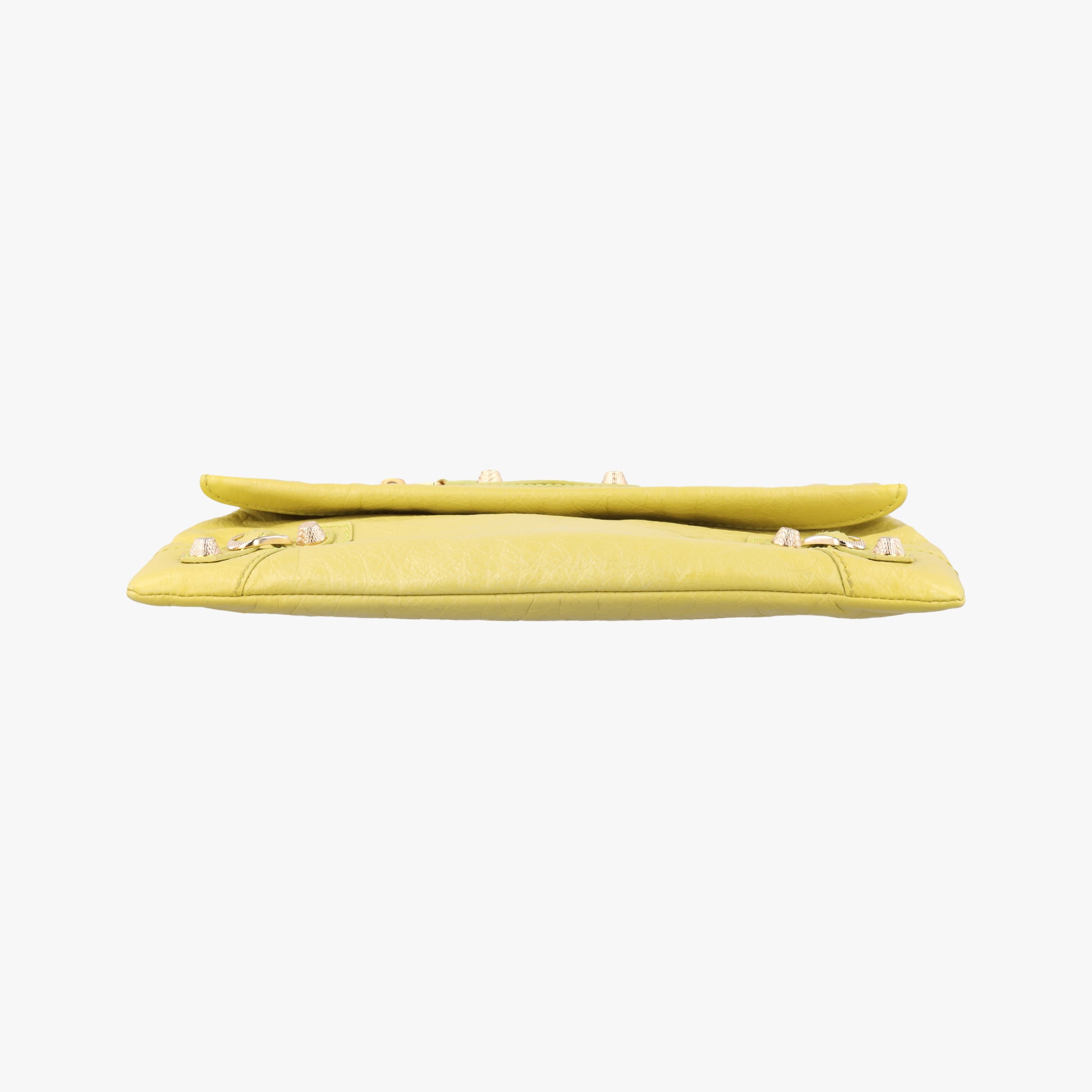 Pre-owned Balenciaga Envelop Yellow lambskin  shoulderbag | stylenewstar