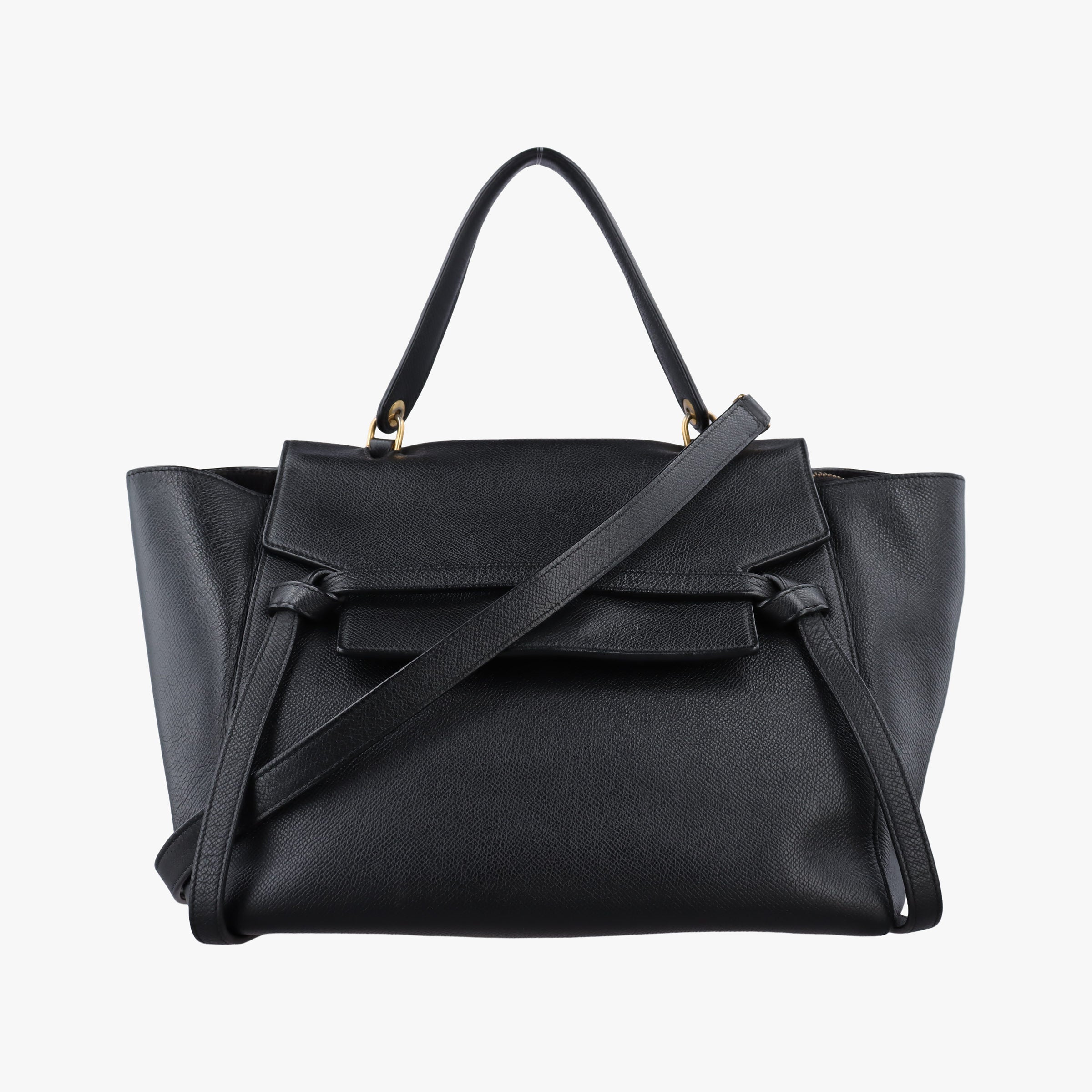 Pre-owned Celine Belt bag mini Black Leather  shoulderbag | stylenewstar