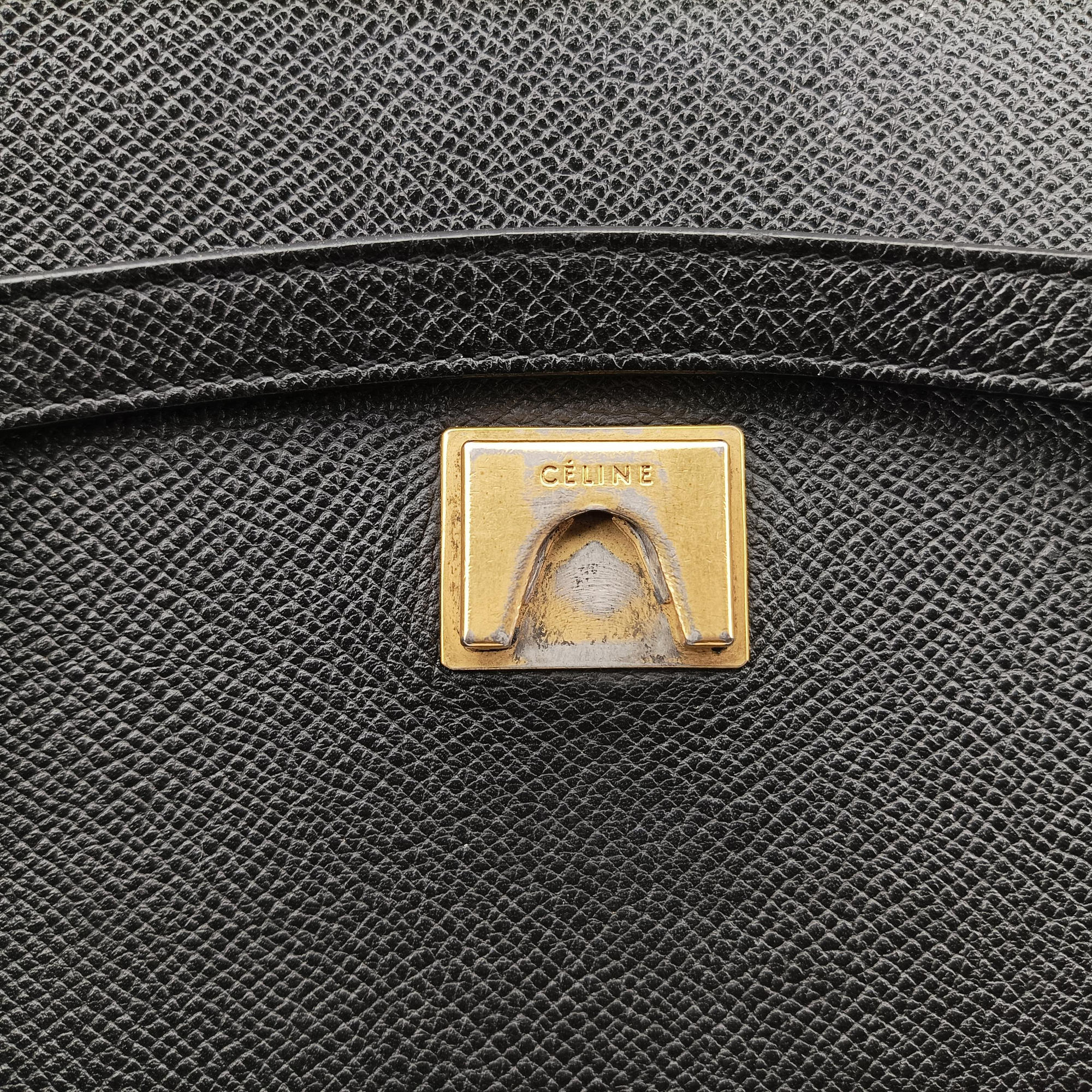 Pre-owned Celine Belt bag mini Black Leather  shoulderbag | stylenewstar