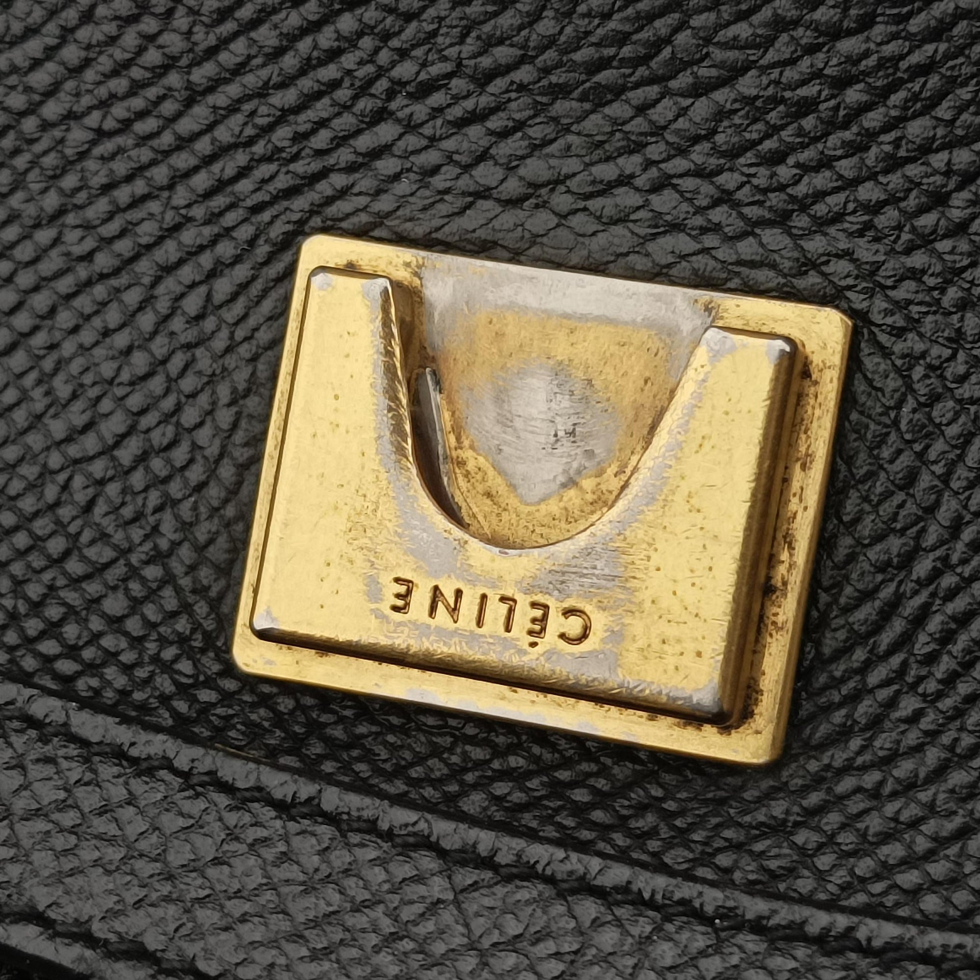 Pre-owned Celine Belt bag mini Black Leather  shoulderbag | stylenewstar
