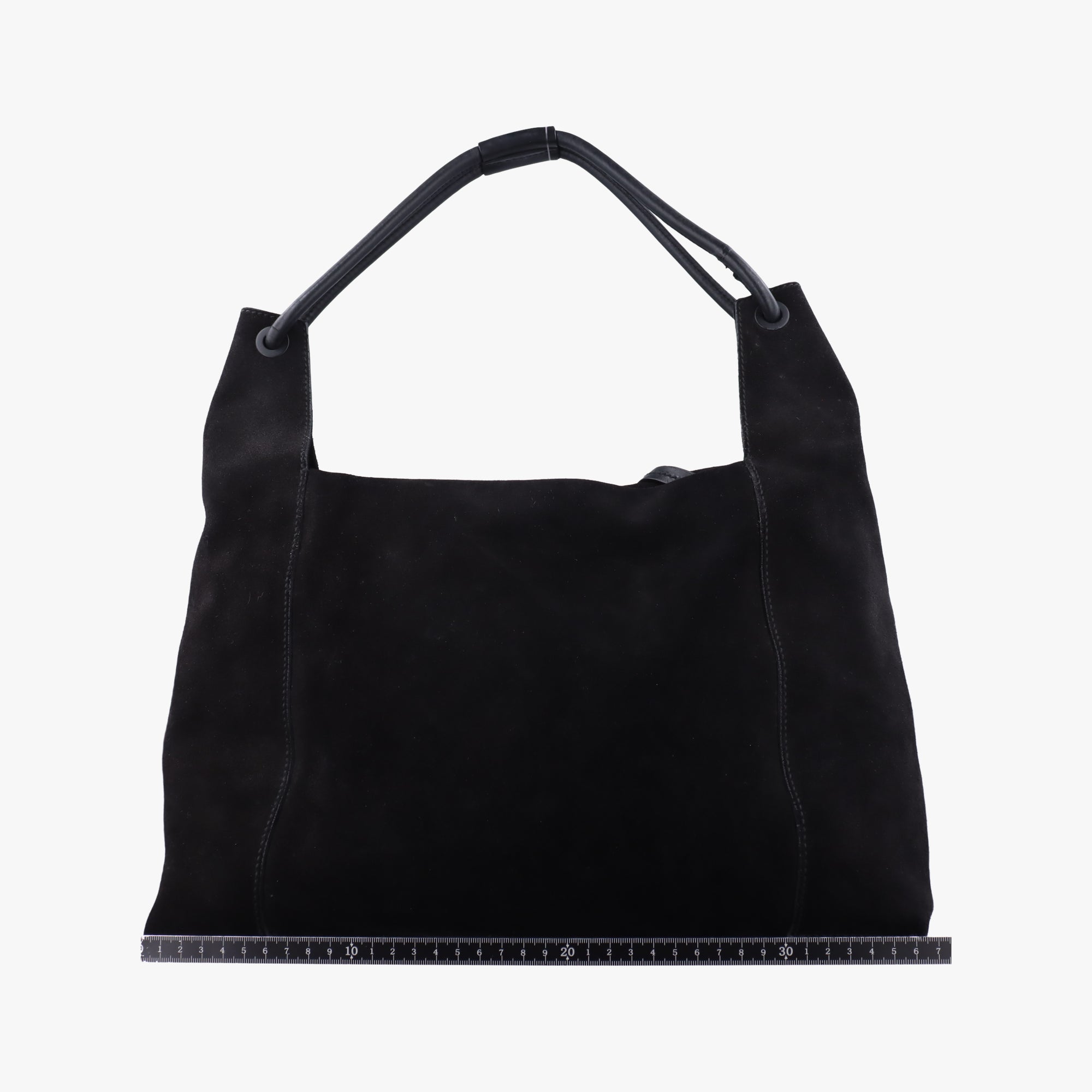 Pre-owned Gucci Hobo Black Suede 101292 shoulderbag | stylenewstar