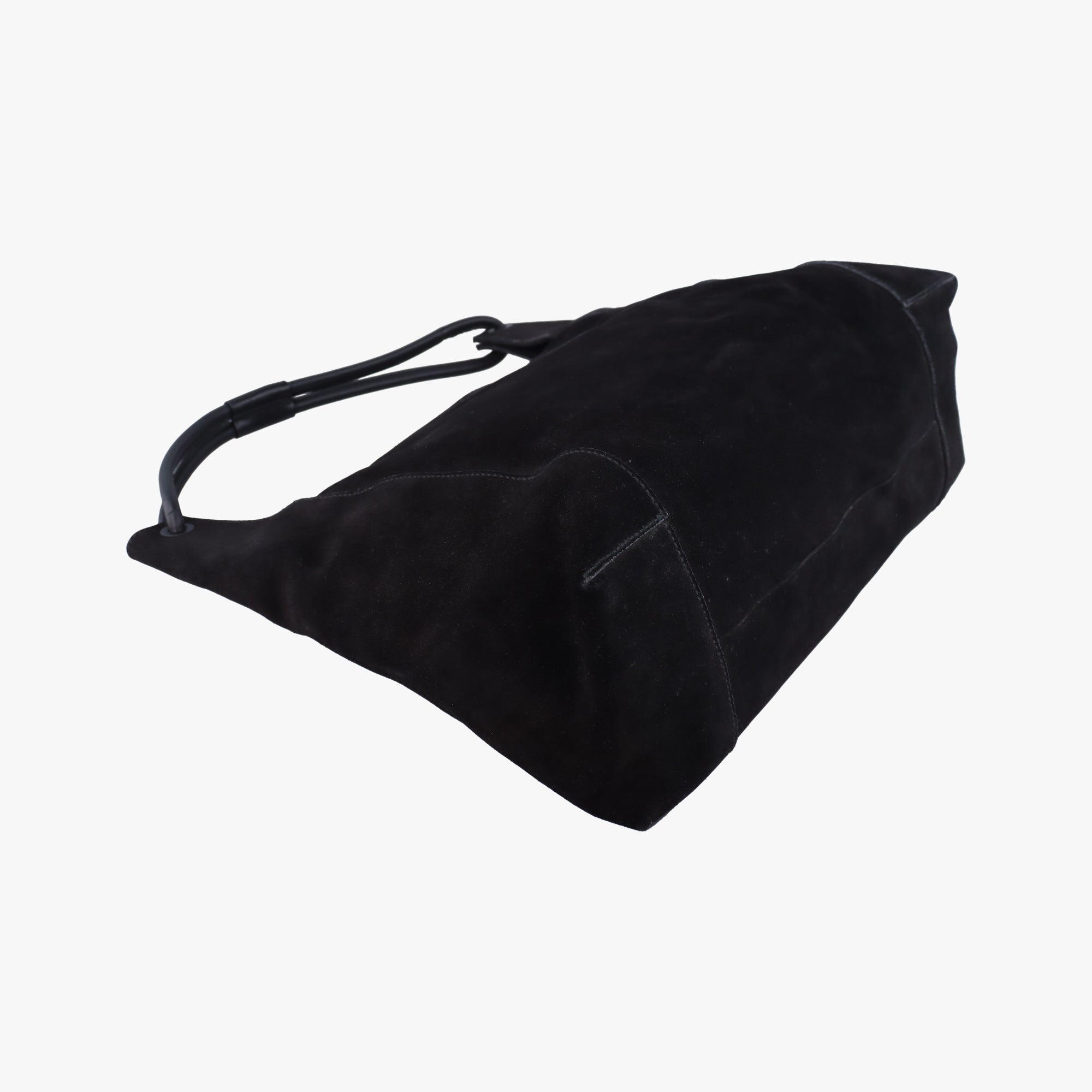 Pre-owned Gucci Hobo Black Suede 101292 shoulderbag | stylenewstar