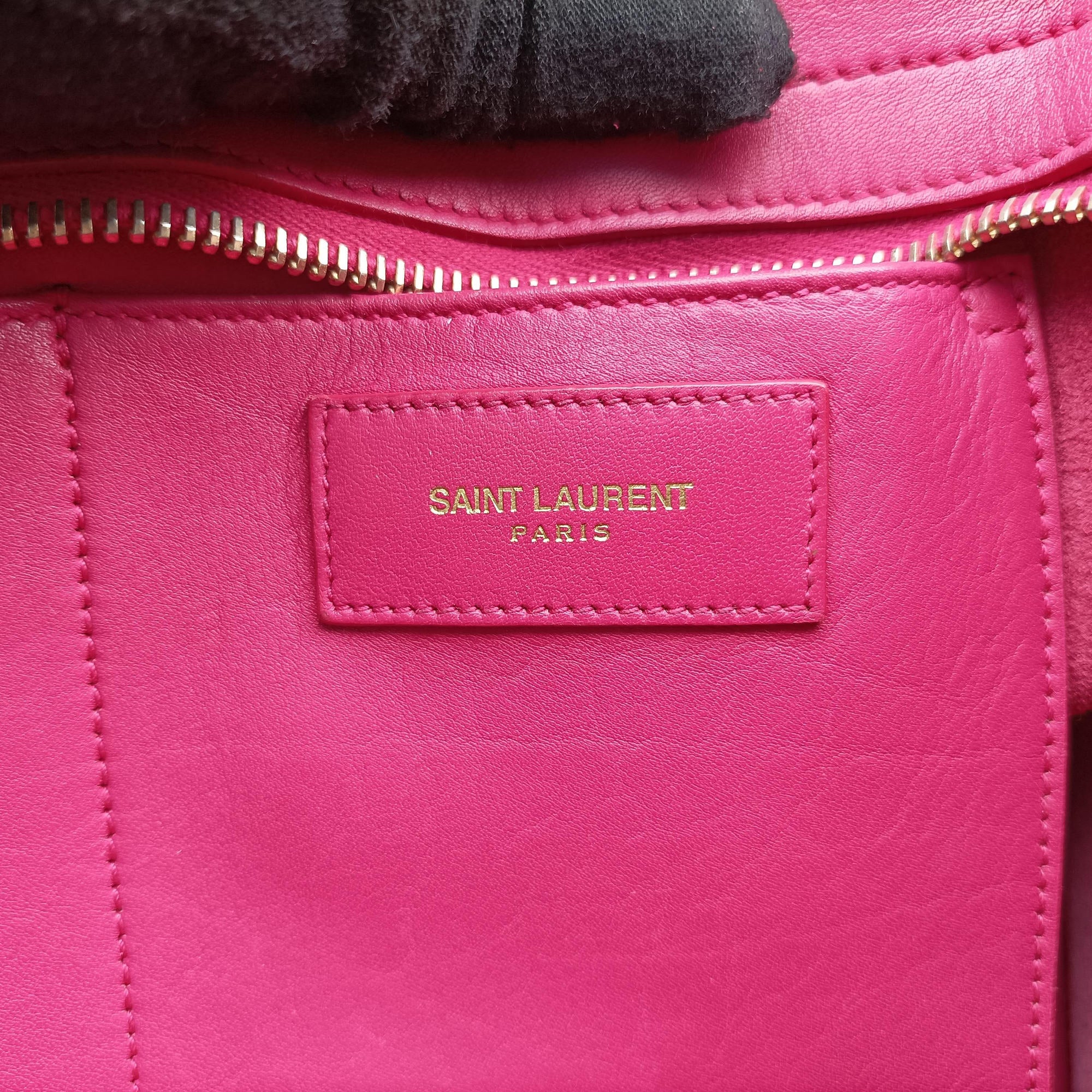 Secondhand Yves Saint Laurent Y Ligne Petit Cabas Rose Leather 311210 shoulderbag | stylenewstar