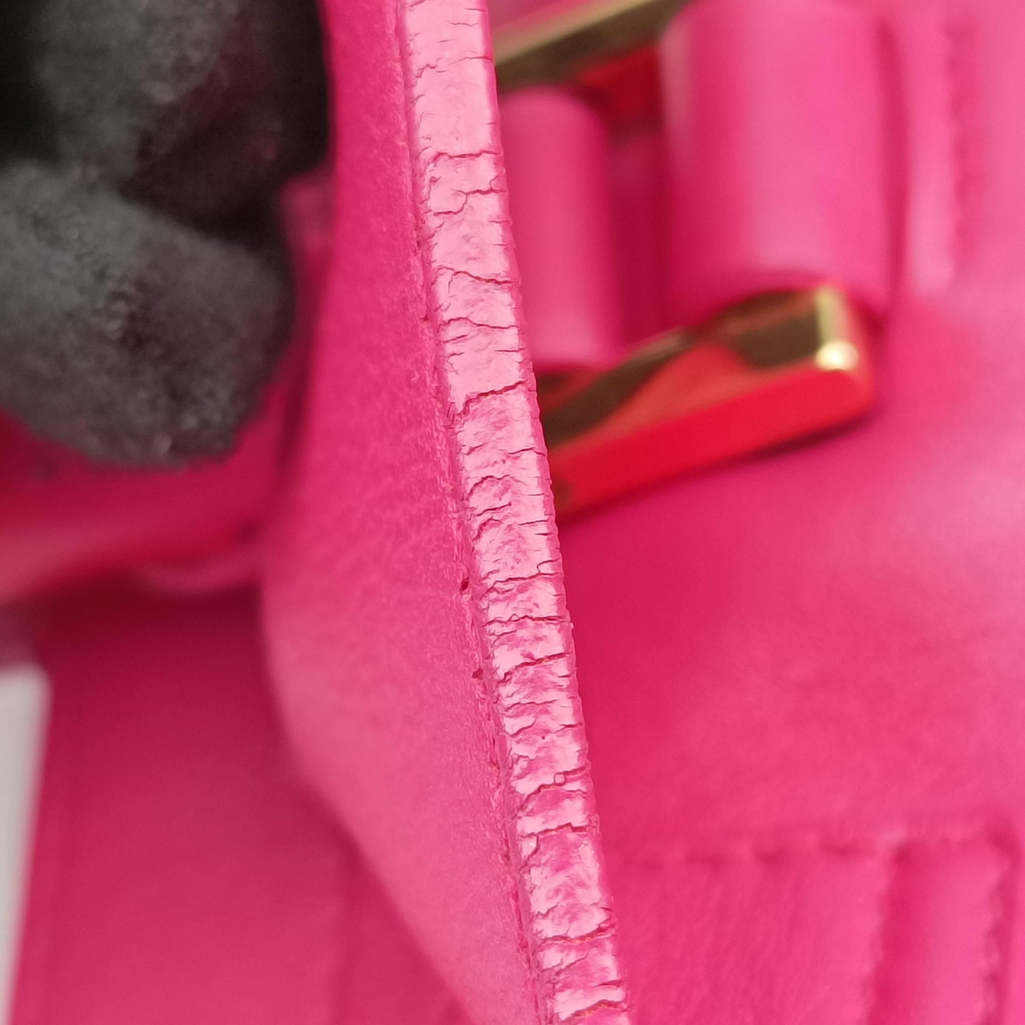 Secondhand Yves Saint Laurent Y Ligne Petit Cabas Rose Leather 311210 shoulderbag | stylenewstar