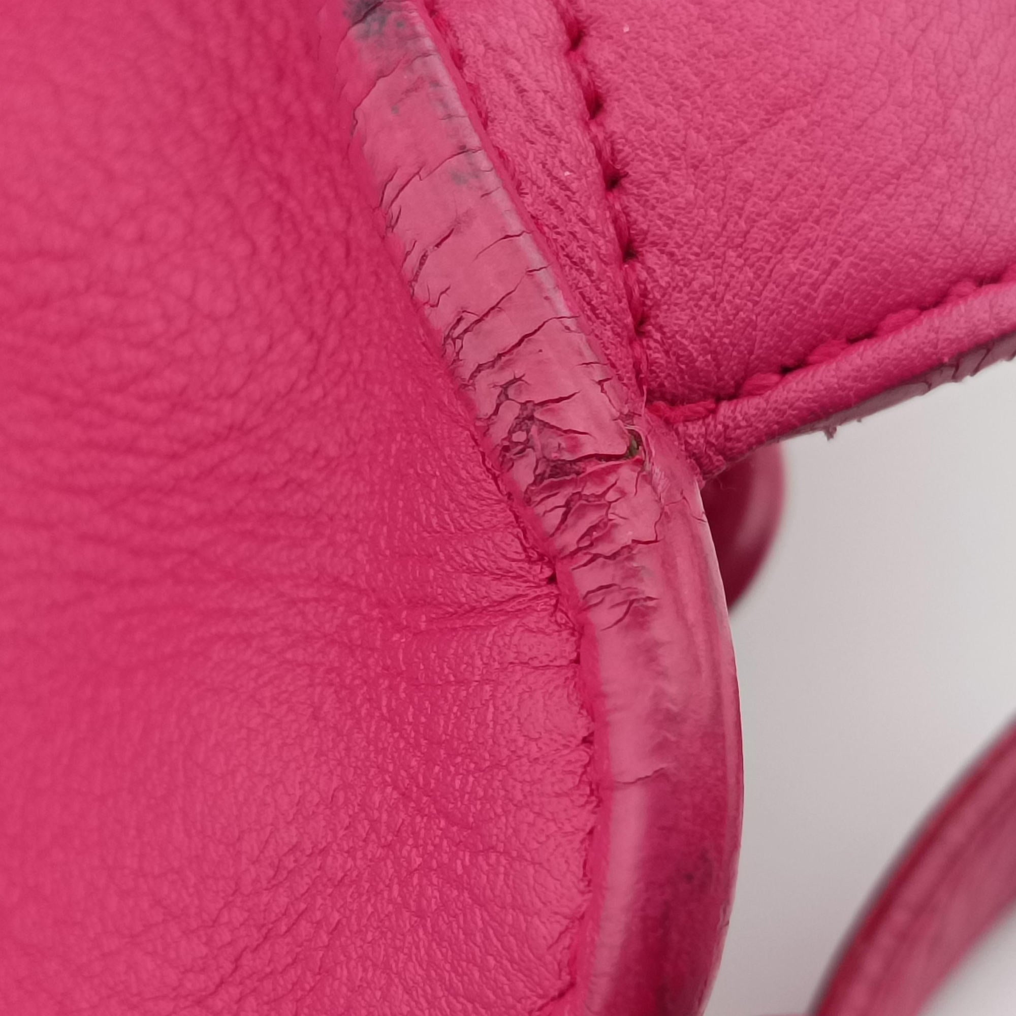 Secondhand Yves Saint Laurent Y Ligne Petit Cabas Rose Leather 311210 shoulderbag | stylenewstar