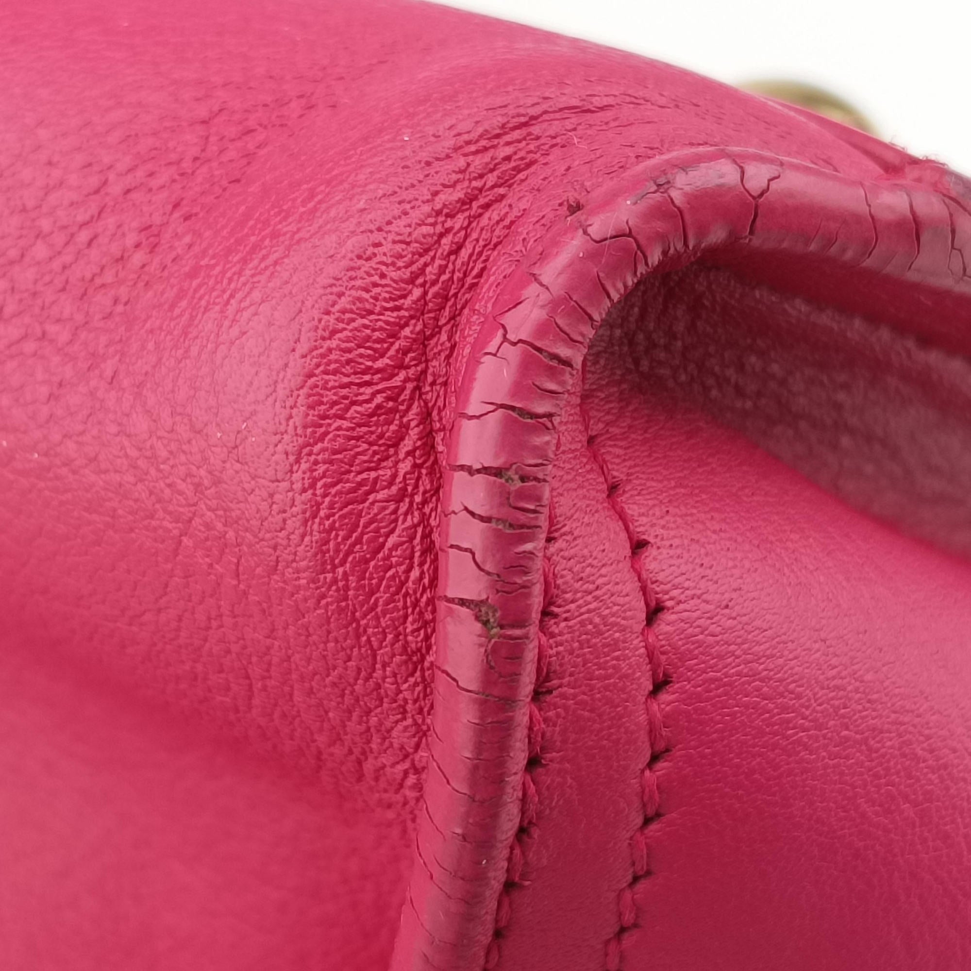 Secondhand Yves Saint Laurent Y Ligne Petit Cabas Rose Leather 311210 shoulderbag | stylenewstar