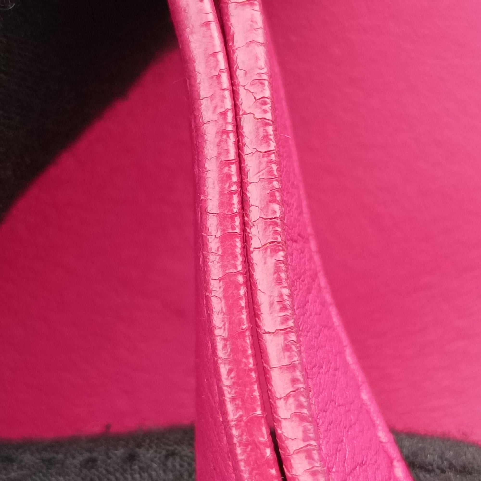 Secondhand Yves Saint Laurent Y Ligne Petit Cabas Rose Leather 311210 shoulderbag | stylenewstar