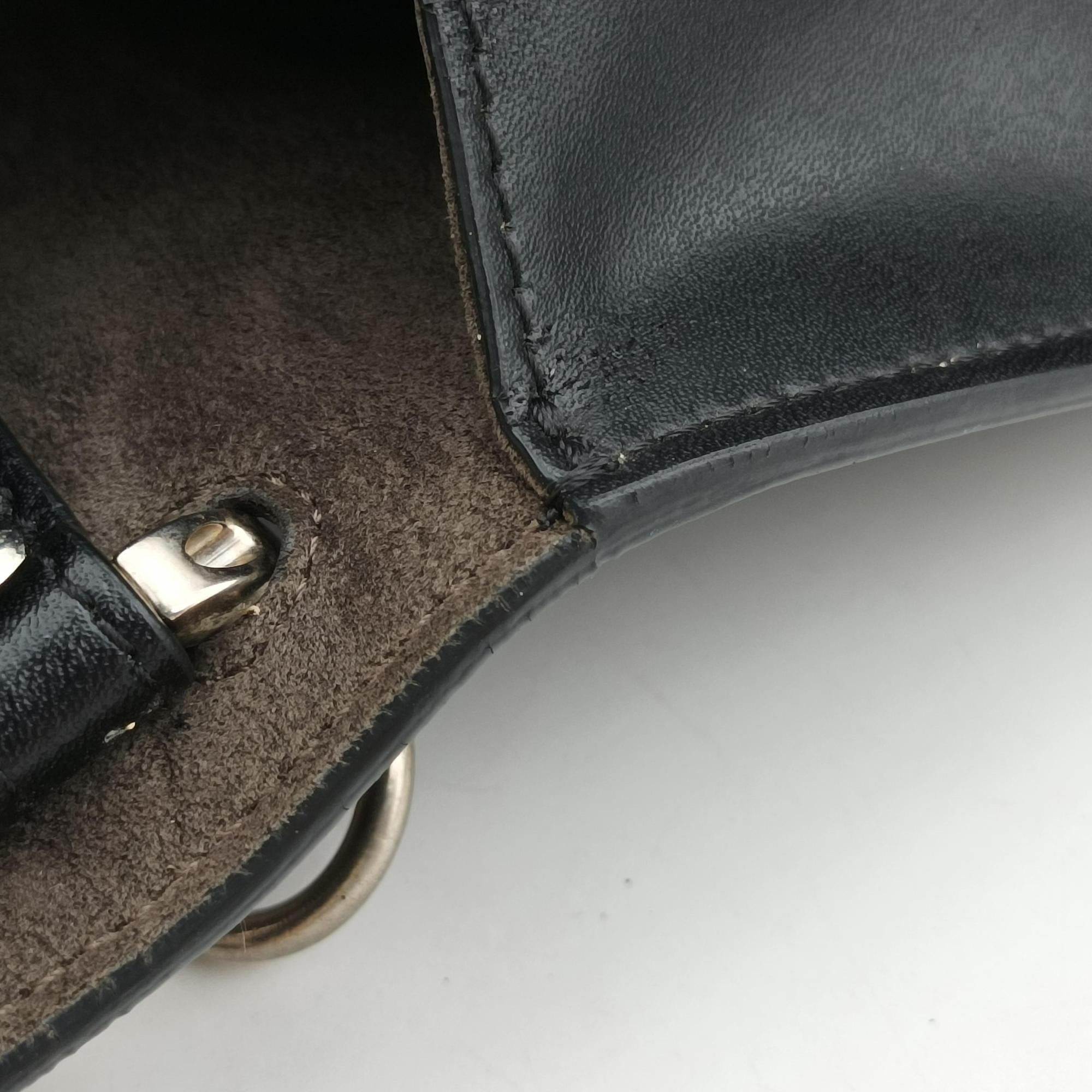 Vintage Fendi Kan I Black Leather 8BT283 shoulderbag | stylenewstar