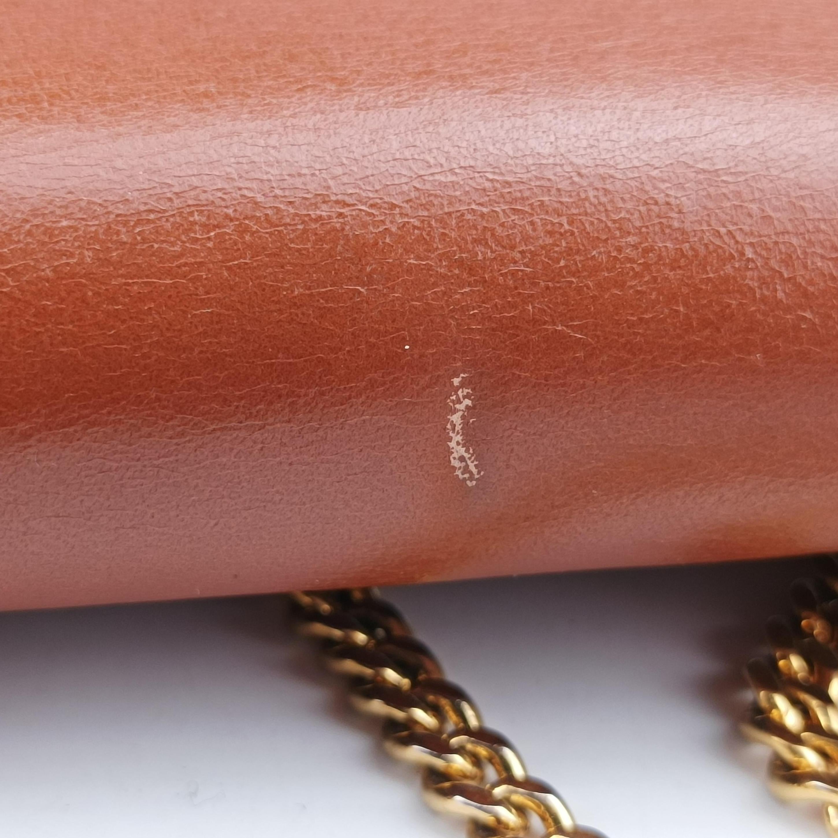 Pre-owned Chloe DREW Orange Leather×suede  shoulderbag | stylenewstar