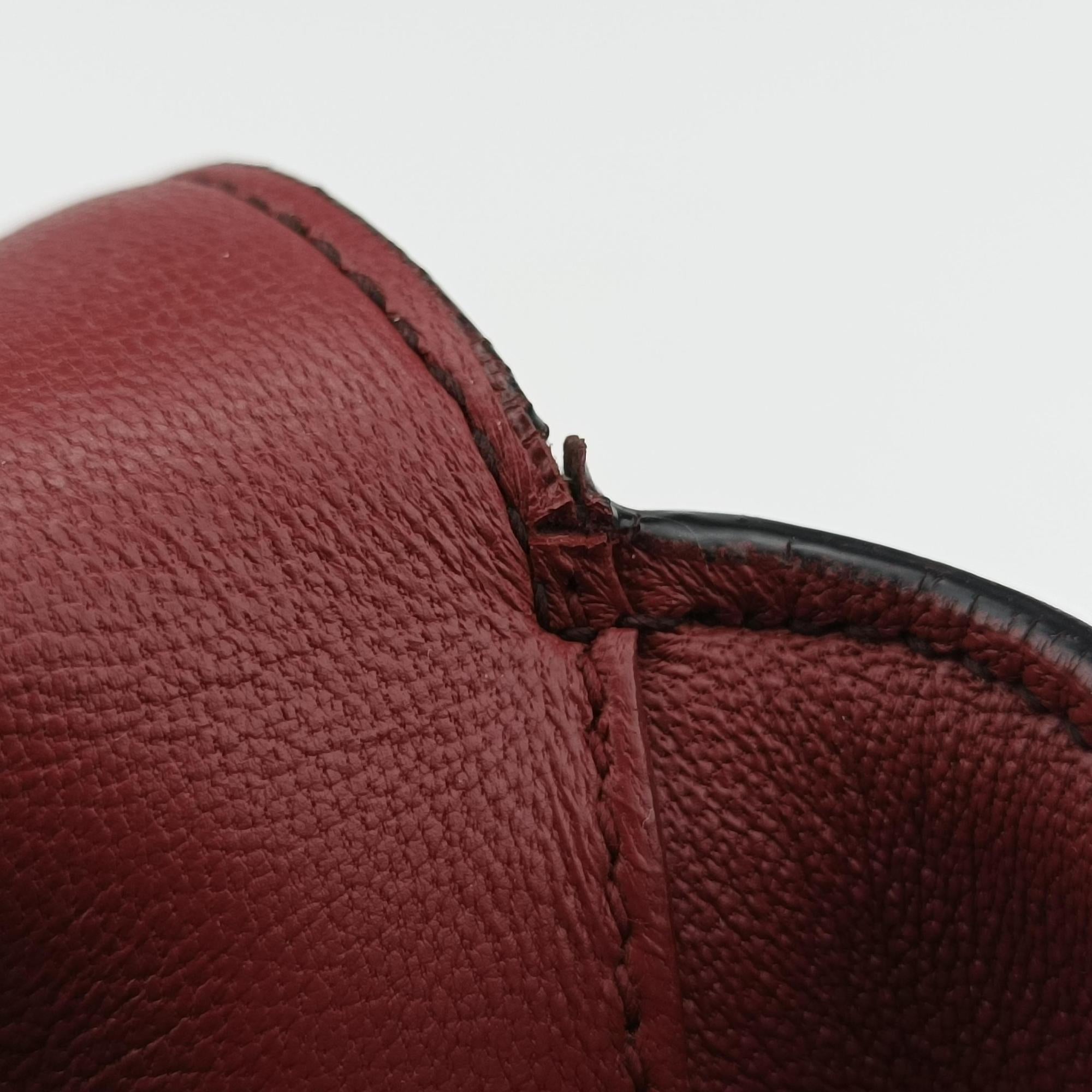 Vintage Bottega Veneta Luna Intrecciato Red lambskin  shoulderbag | stylenewstar