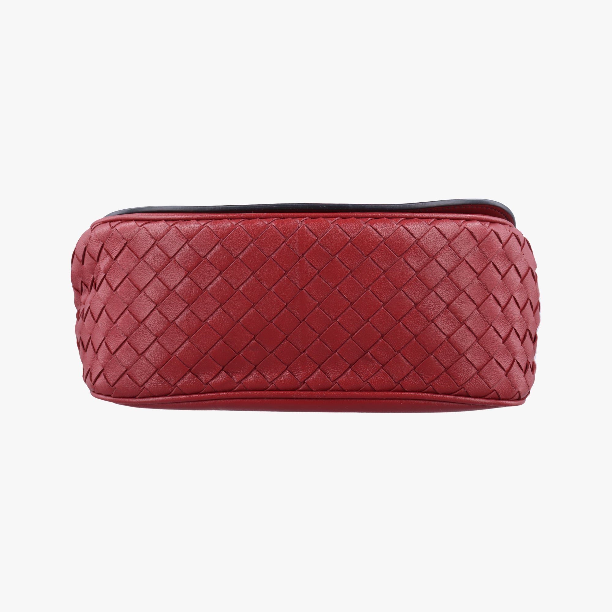 Vintage Bottega Veneta Luna Intrecciato Red lambskin  shoulderbag | stylenewstar