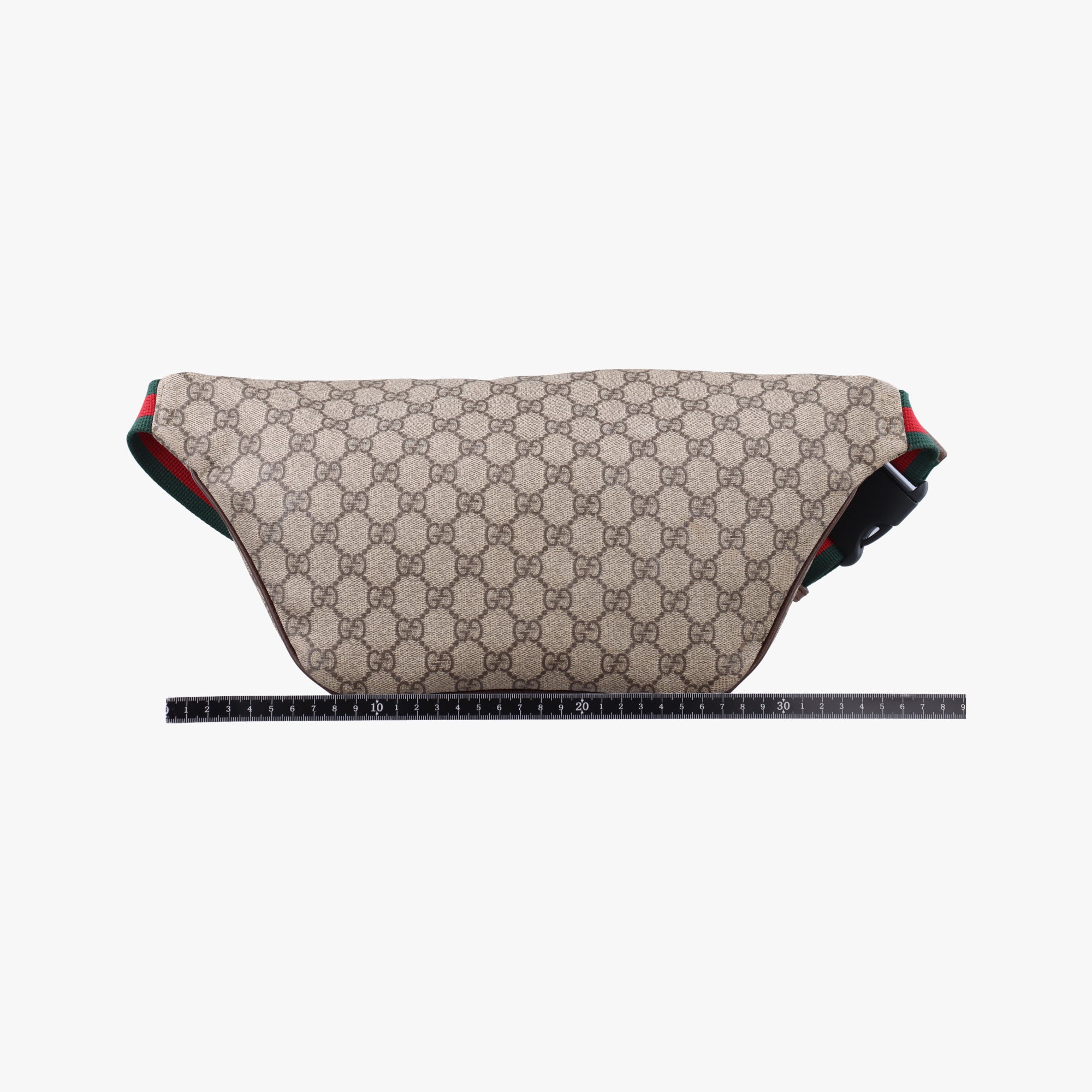 Pre-owned Gucci GG Supreme Courrier beige×Multicolour PVC coated canvas 529711 bum bag/waist bag | stylenewstar