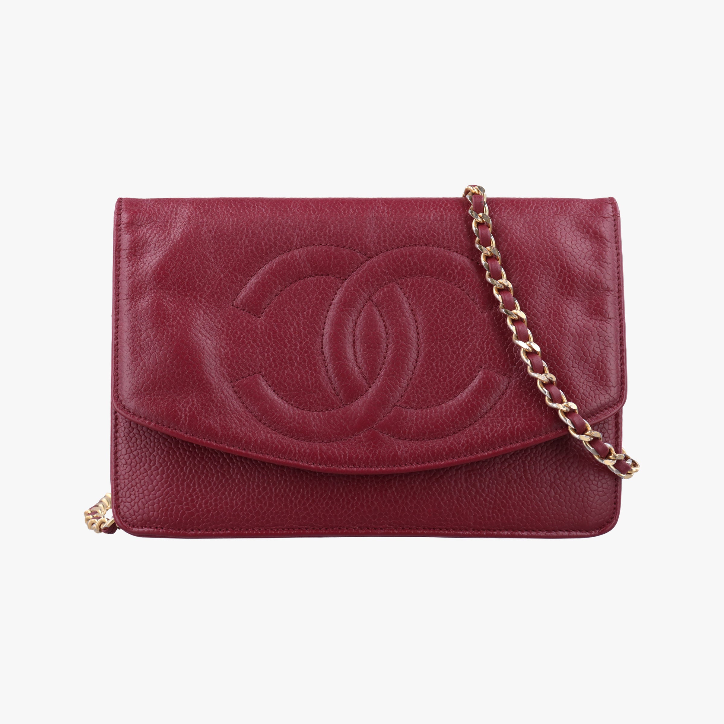 Vintage Chanel CocoMark Red Caviar Skin A05281 shoulderbag | stylenewstar