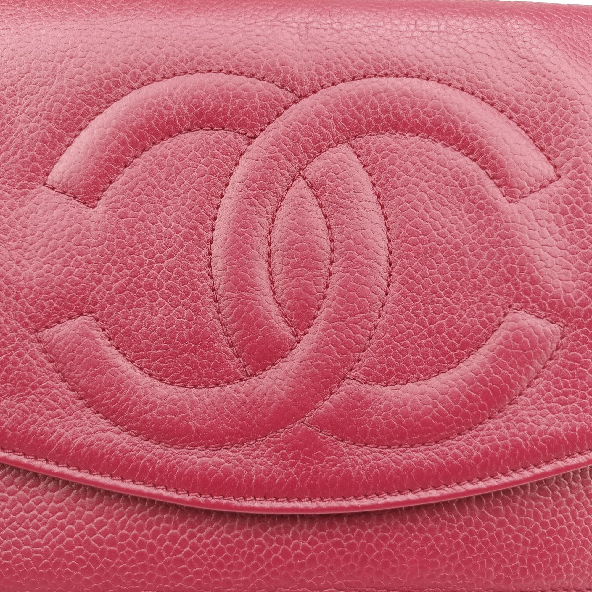 Vintage Chanel CocoMark Red Caviar Skin A05281 shoulderbag | stylenewstar