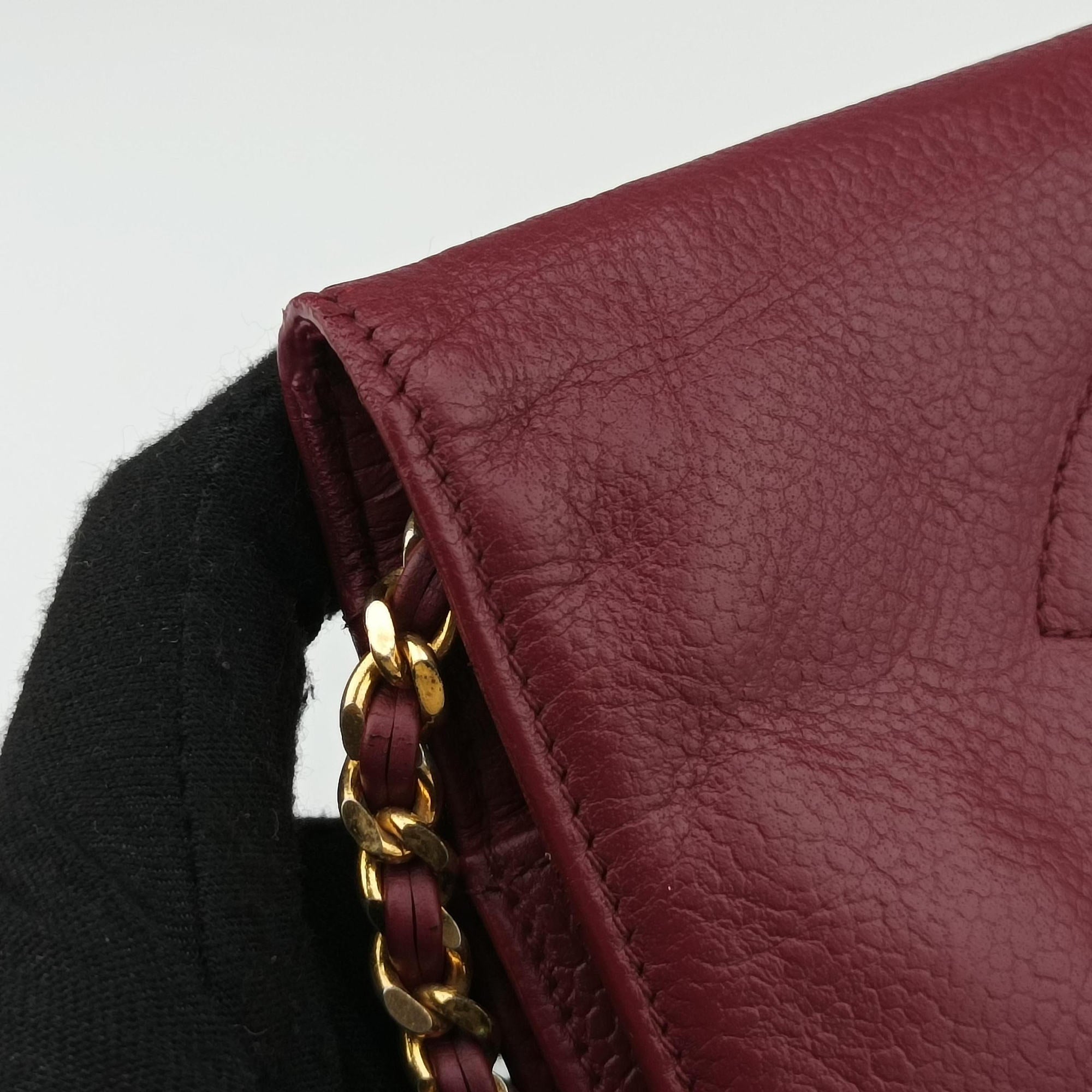 Vintage Chanel CocoMark Red Caviar Skin A05281 shoulderbag | stylenewstar