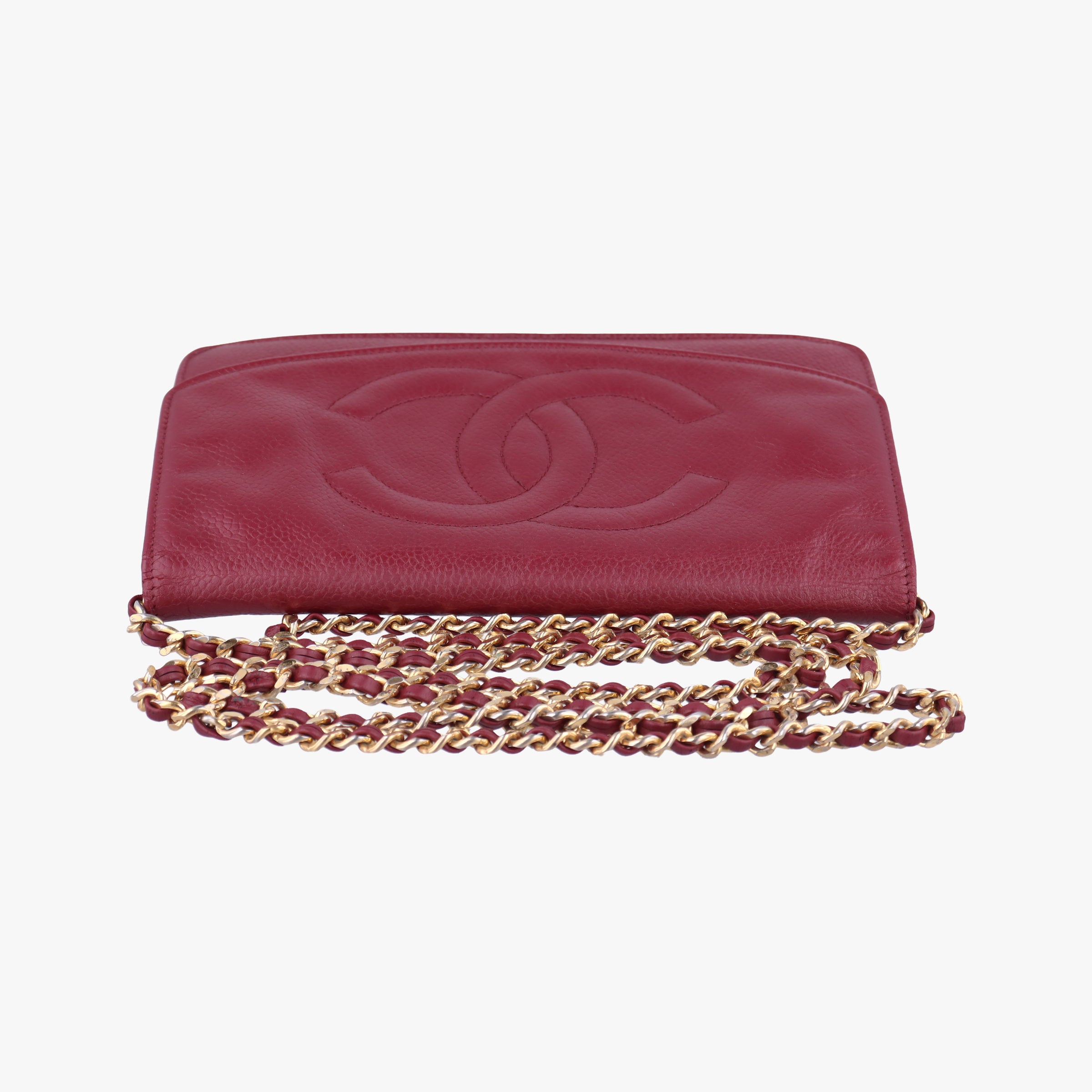 Vintage Chanel CocoMark Red Caviar Skin A05281 shoulderbag | stylenewstar