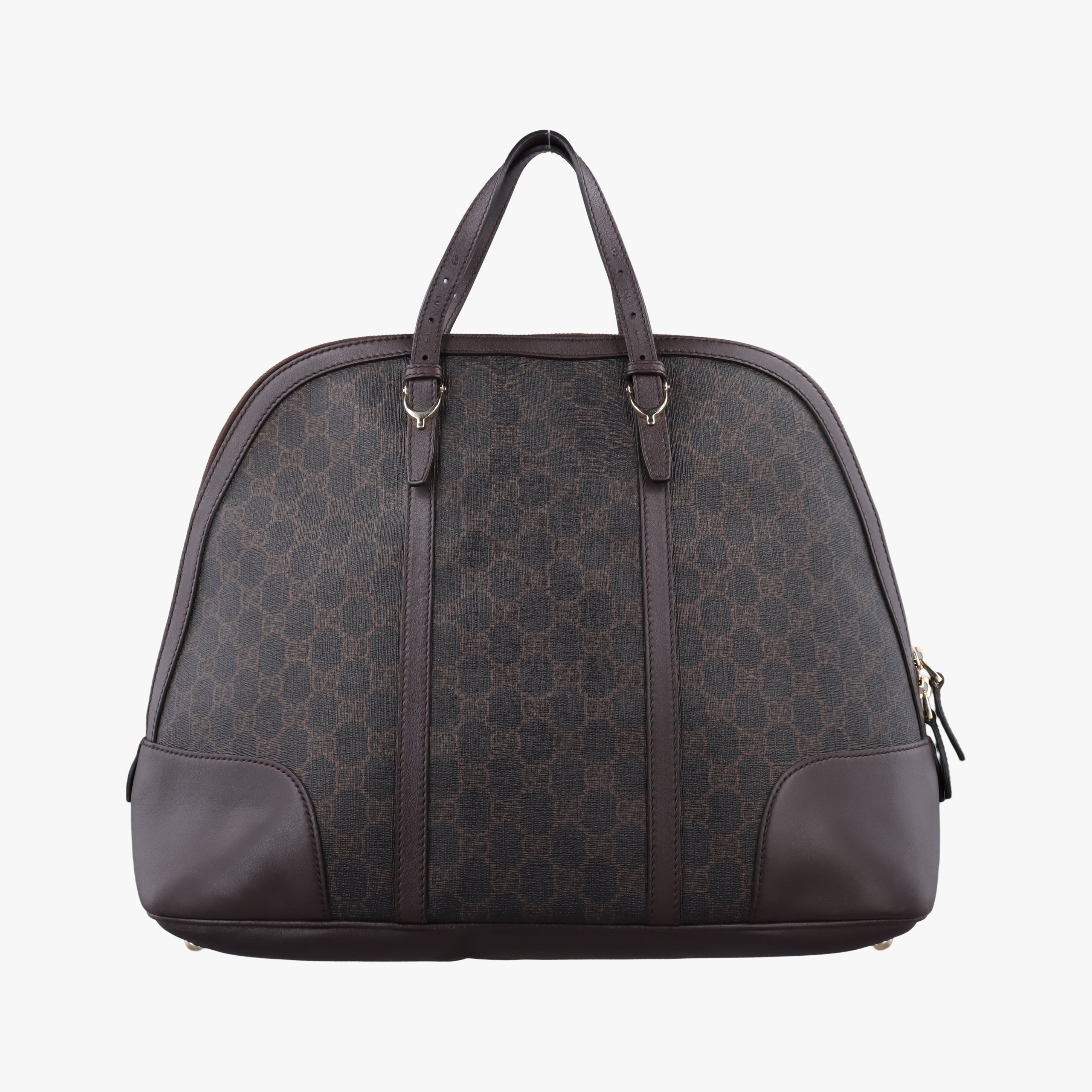 Pre-owned Gucci Microguccissima Brown PVC coated canvas 309616 handbag | stylenewstar