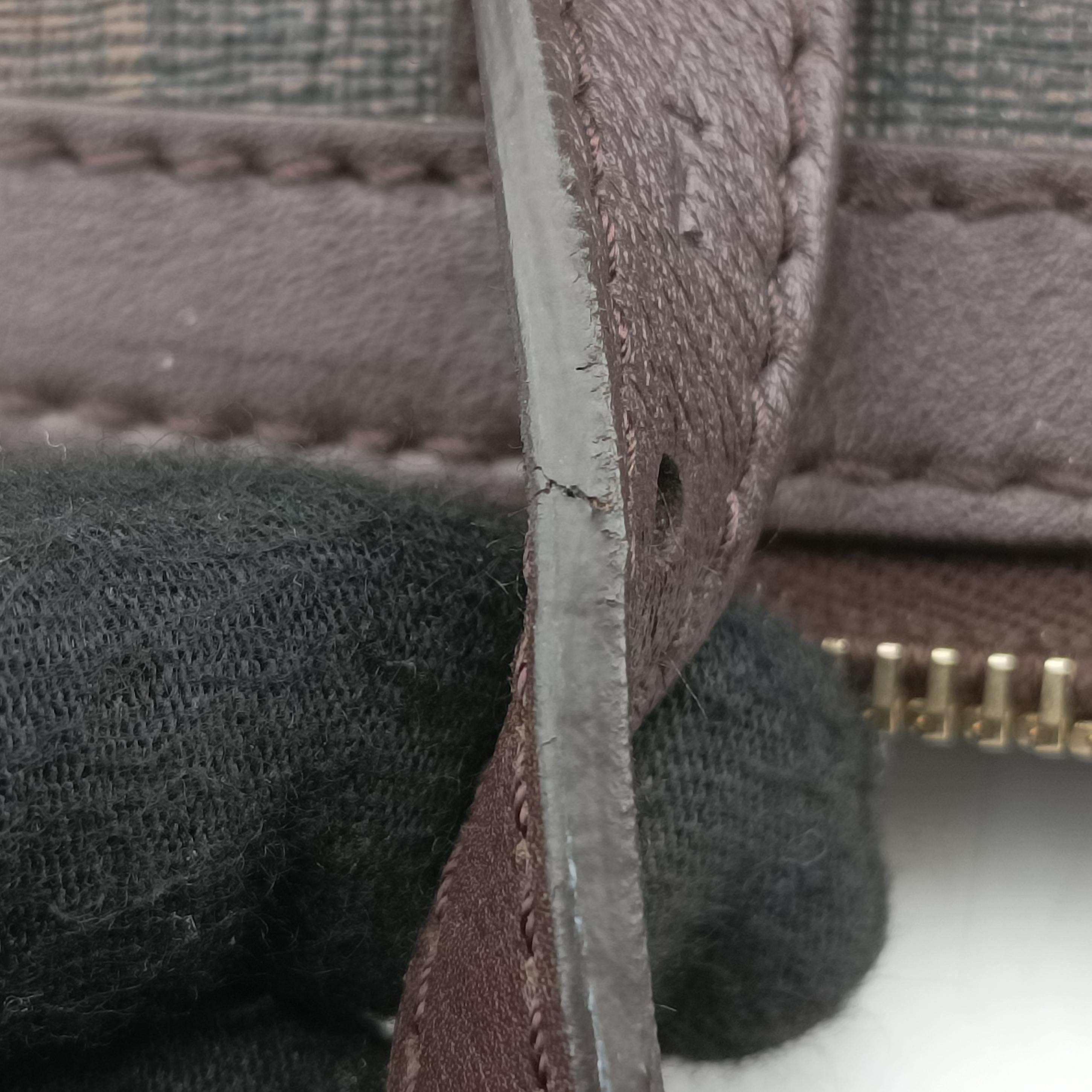 Pre-owned Gucci Microguccissima Brown PVC coated canvas 309616 handbag | stylenewstar