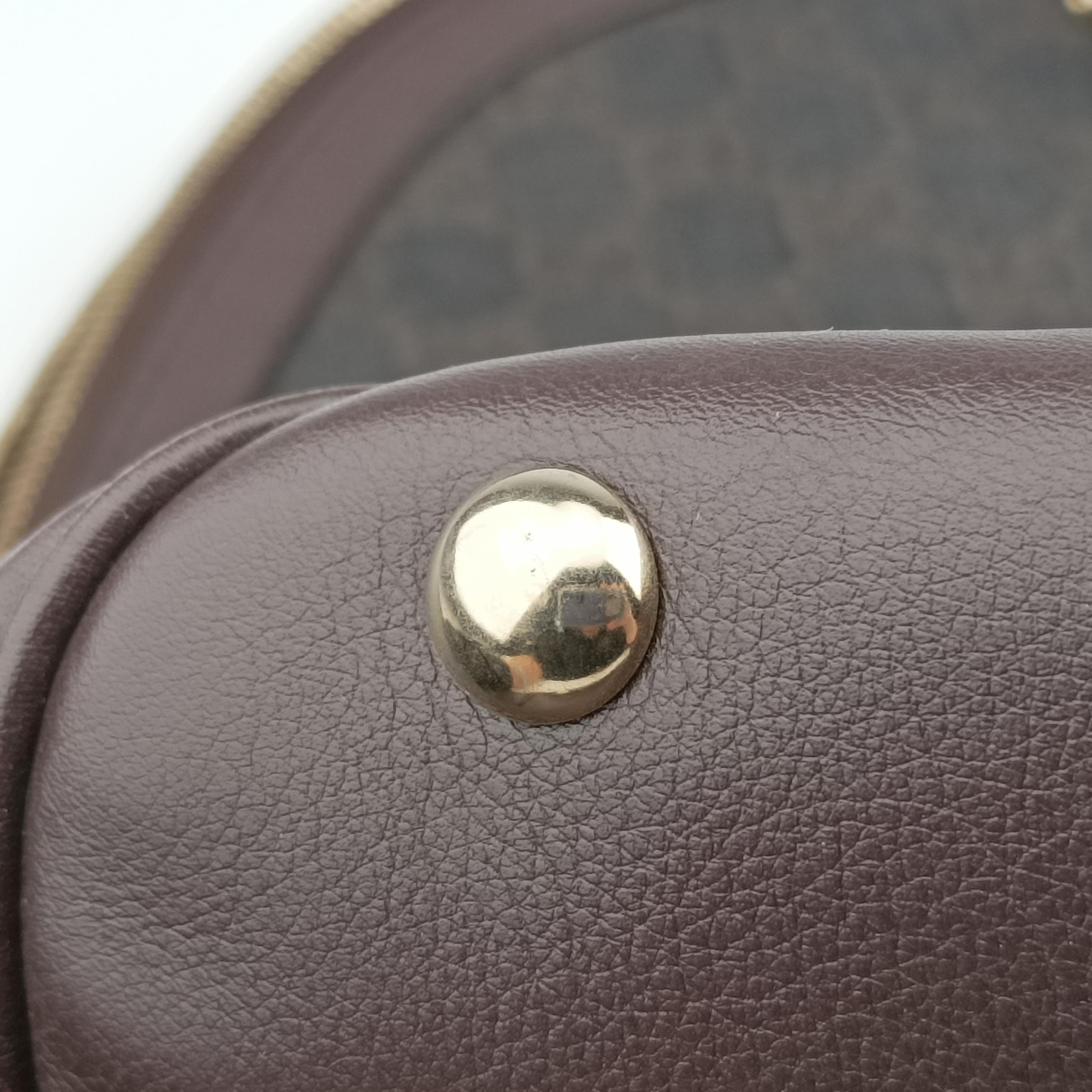 Pre-owned Gucci Microguccissima Brown PVC coated canvas 309616 handbag | stylenewstar