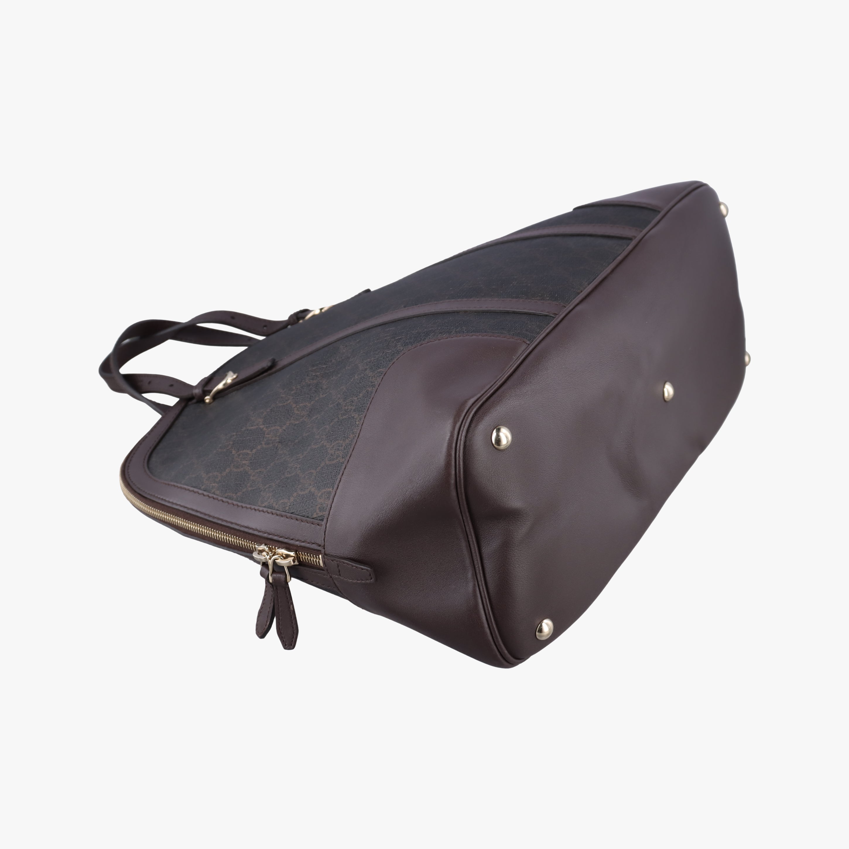 Pre-owned Gucci Microguccissima Brown PVC coated canvas 309616 handbag | stylenewstar