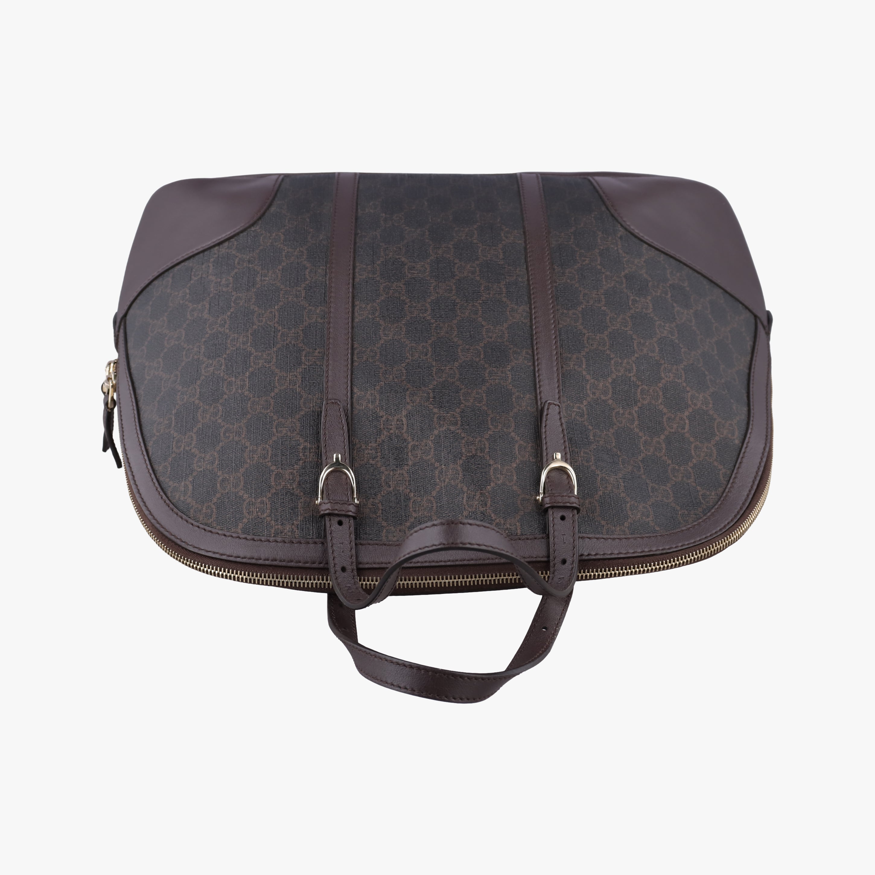 Pre-owned Gucci Microguccissima Brown PVC coated canvas 309616 handbag | stylenewstar