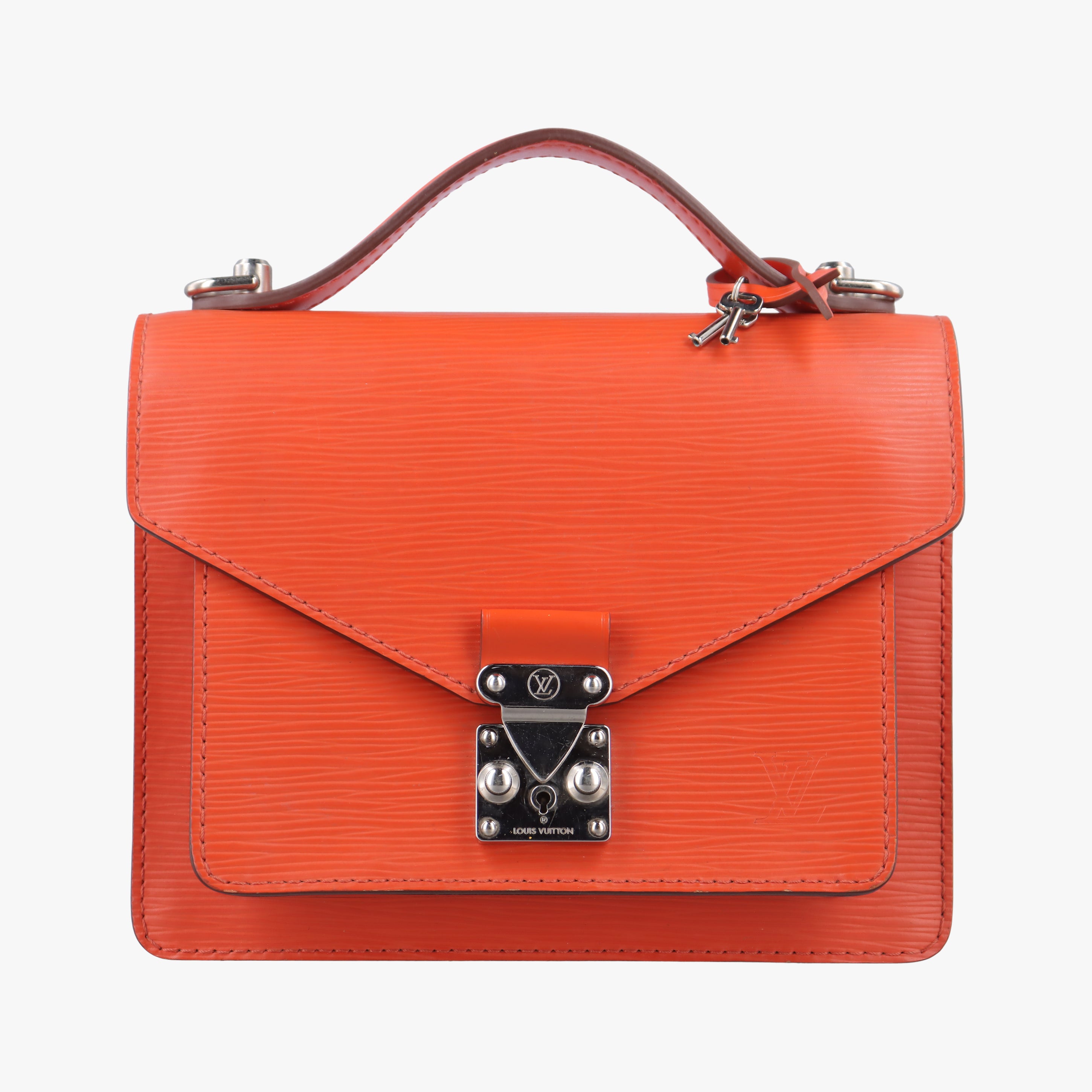 Secondhand Louis Vuitton MONCEAU BB PIMENT Epi M40784 handbag | stylenewstar
