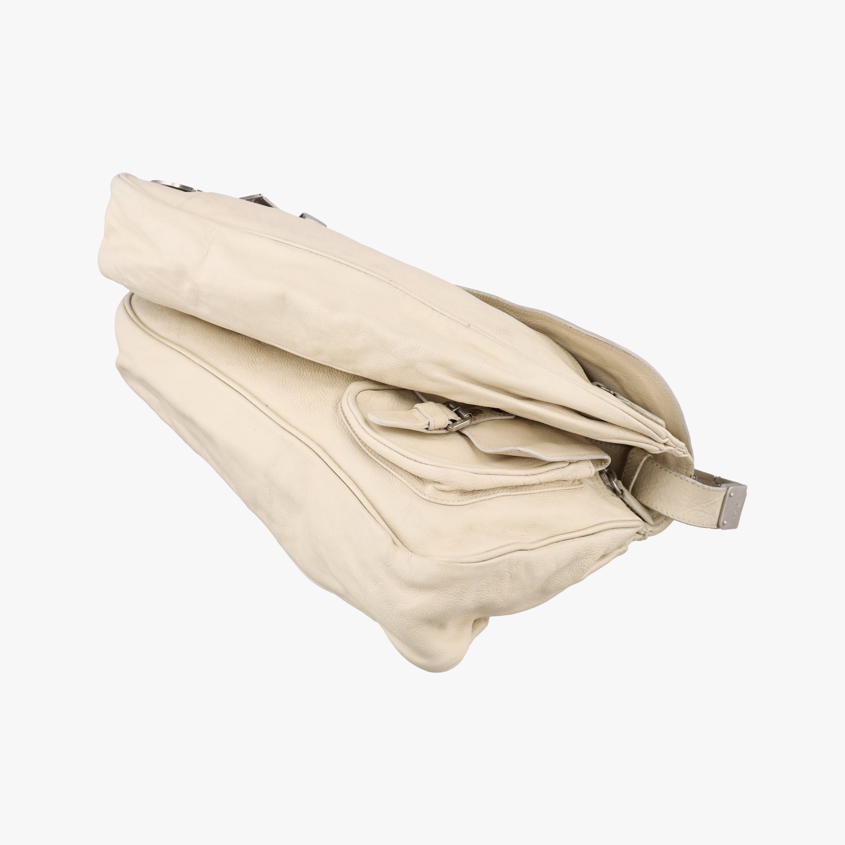Vintage Christian Dior Gaucho White Leather  shoulderbag | stylenewstar