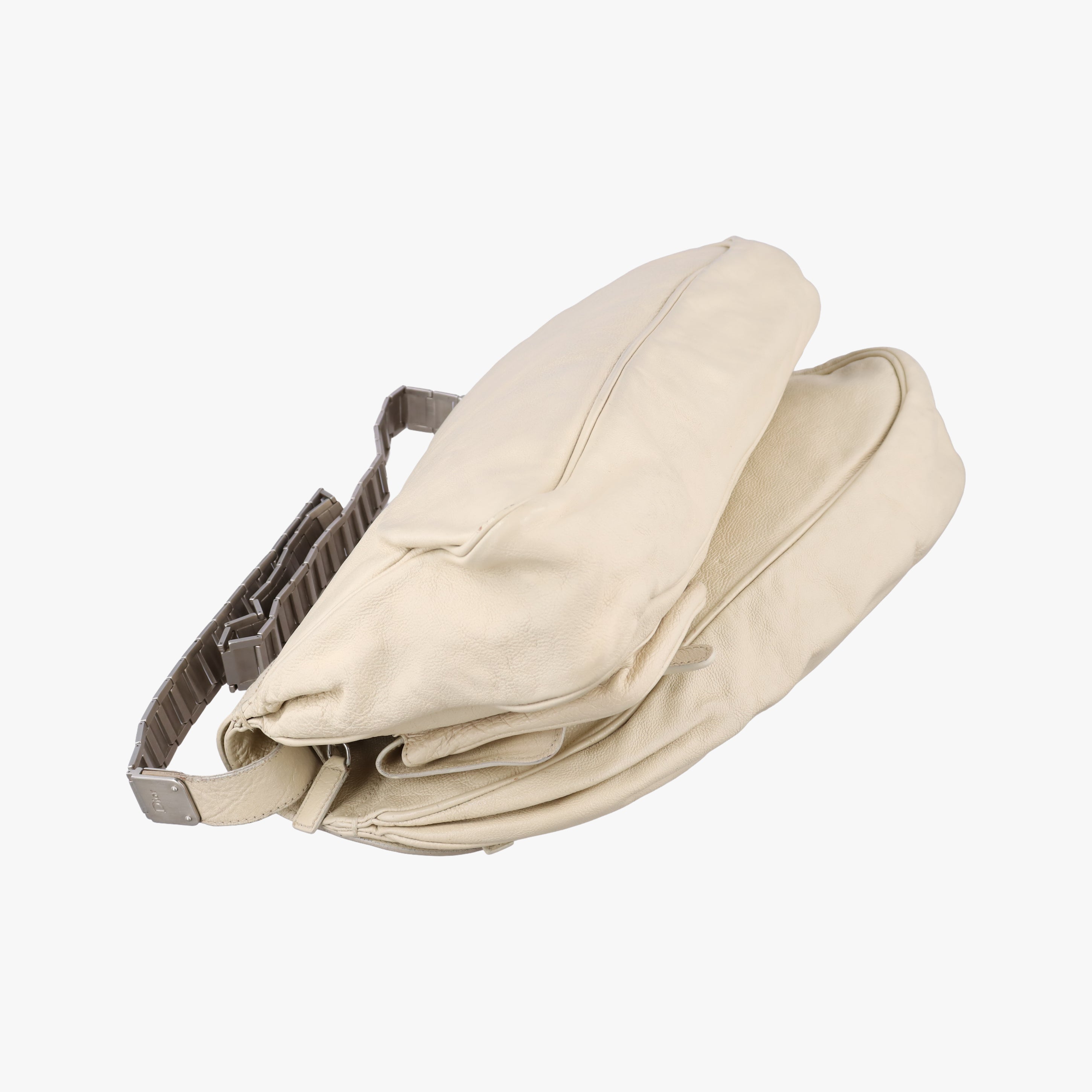 Vintage Christian Dior Gaucho White Leather  shoulderbag | stylenewstar