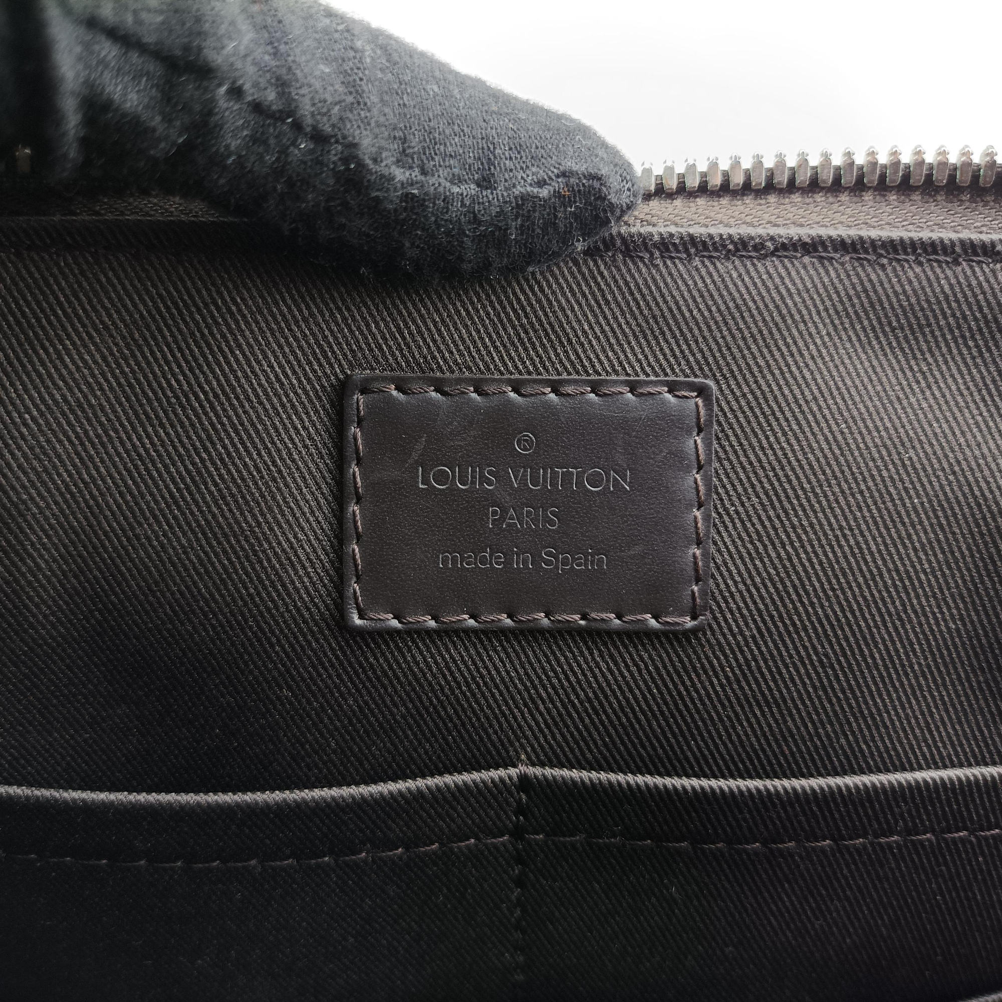 Vintage Louis Vuitton PDJ Port Document Jour Ebene x Noir Damier canvas x leather N41438 handbag | stylenewstar