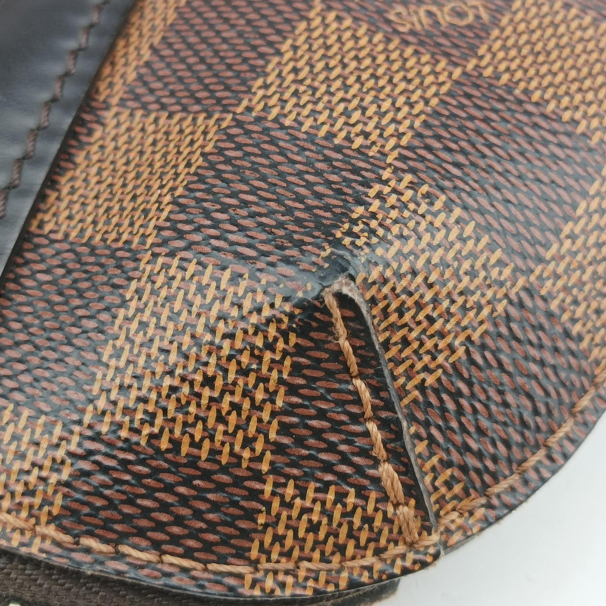Vintage Louis Vuitton PDJ Port Document Jour Ebene x Noir Damier canvas x leather N41438 handbag | stylenewstar