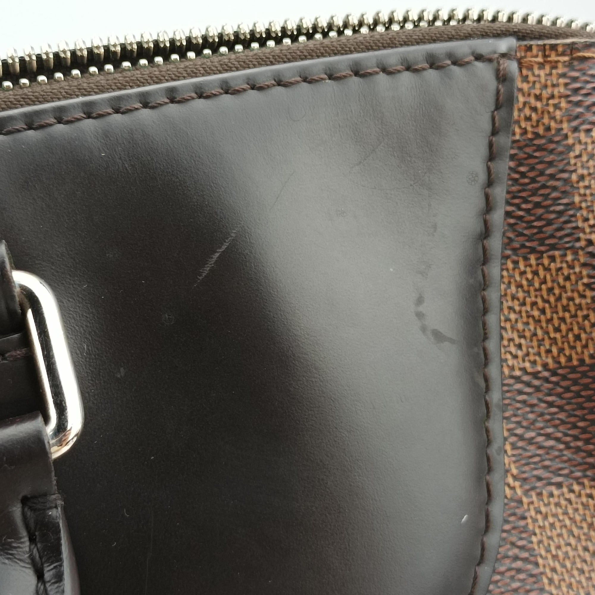 Vintage Louis Vuitton PDJ Port Document Jour Ebene x Noir Damier canvas x leather N41438 handbag | stylenewstar