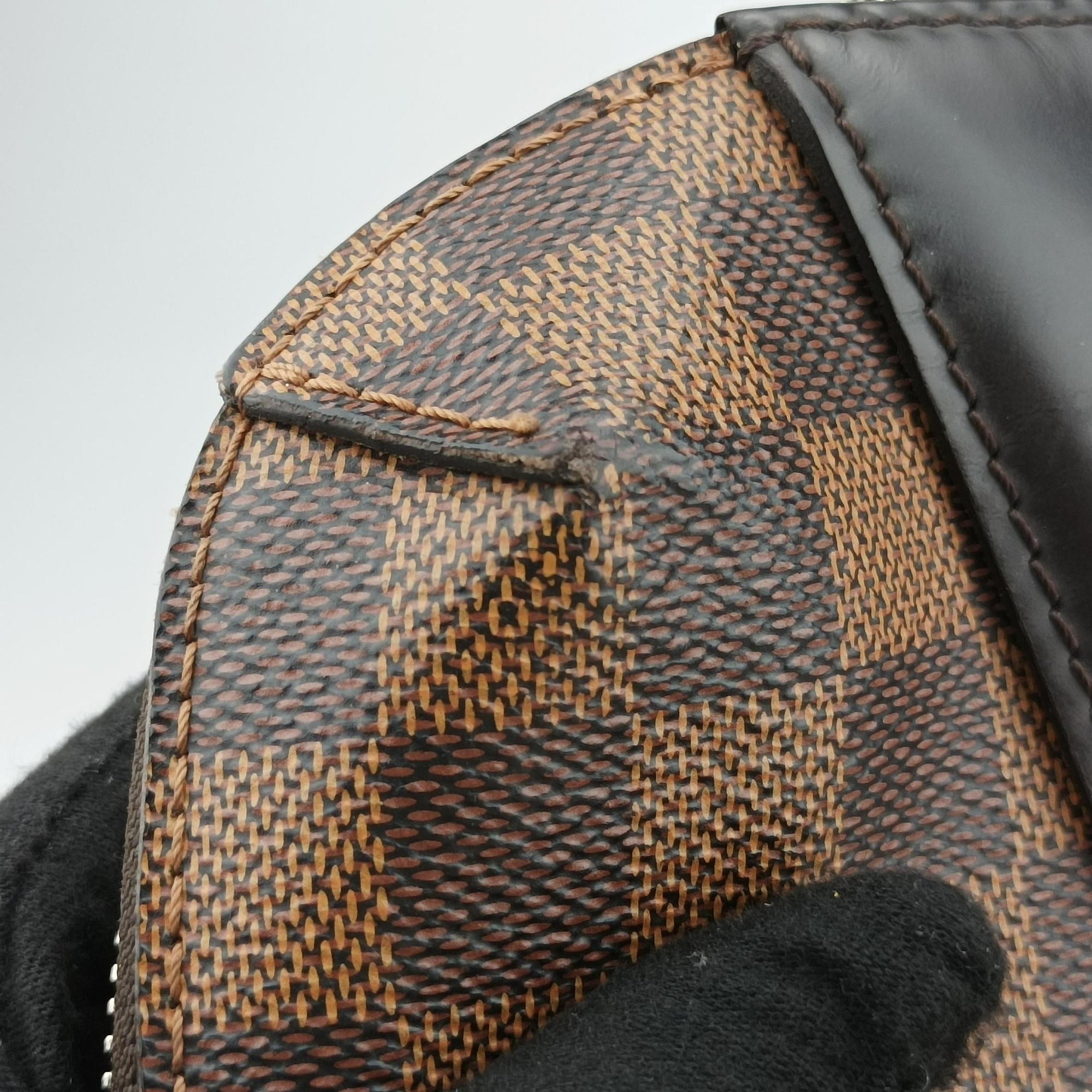 Vintage Louis Vuitton PDJ Port Document Jour Ebene x Noir Damier canvas x leather N41438 handbag | stylenewstar