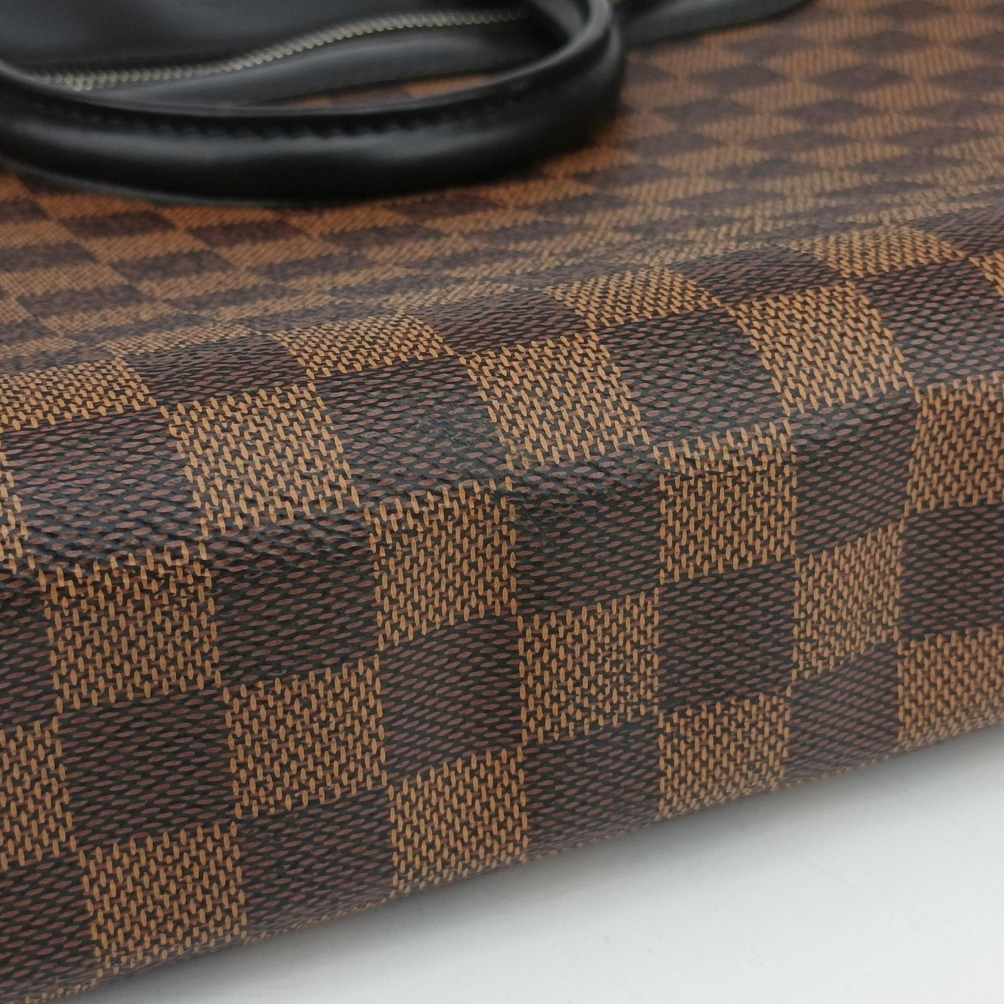 Vintage Louis Vuitton PDJ Port Document Jour Ebene x Noir Damier canvas x leather N41438 handbag | stylenewstar
