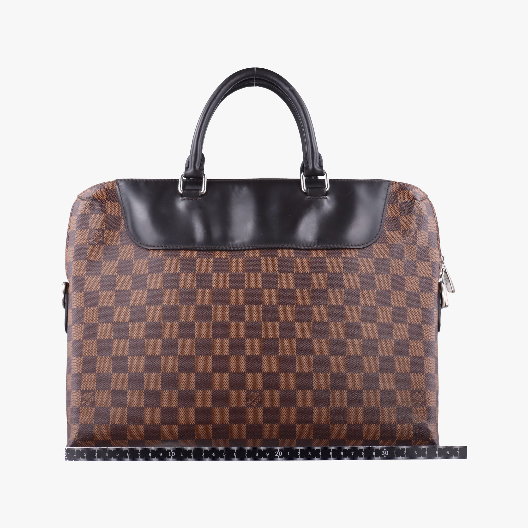 Vintage Louis Vuitton PDJ Port Document Jour Ebene x Noir Damier canvas x leather N41438 handbag | stylenewstar
