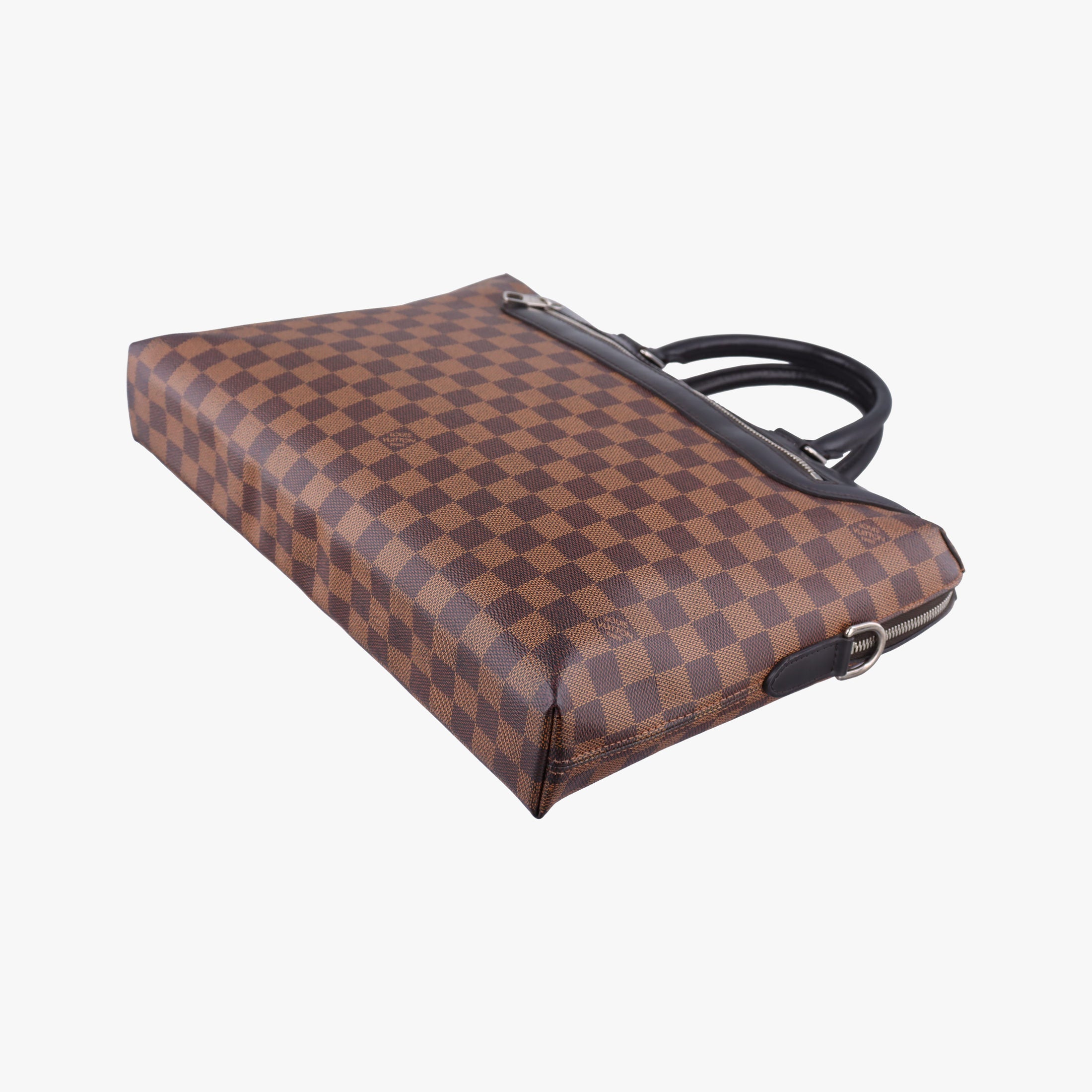 Vintage Louis Vuitton PDJ Port Document Jour Ebene x Noir Damier canvas x leather N41438 handbag | stylenewstar