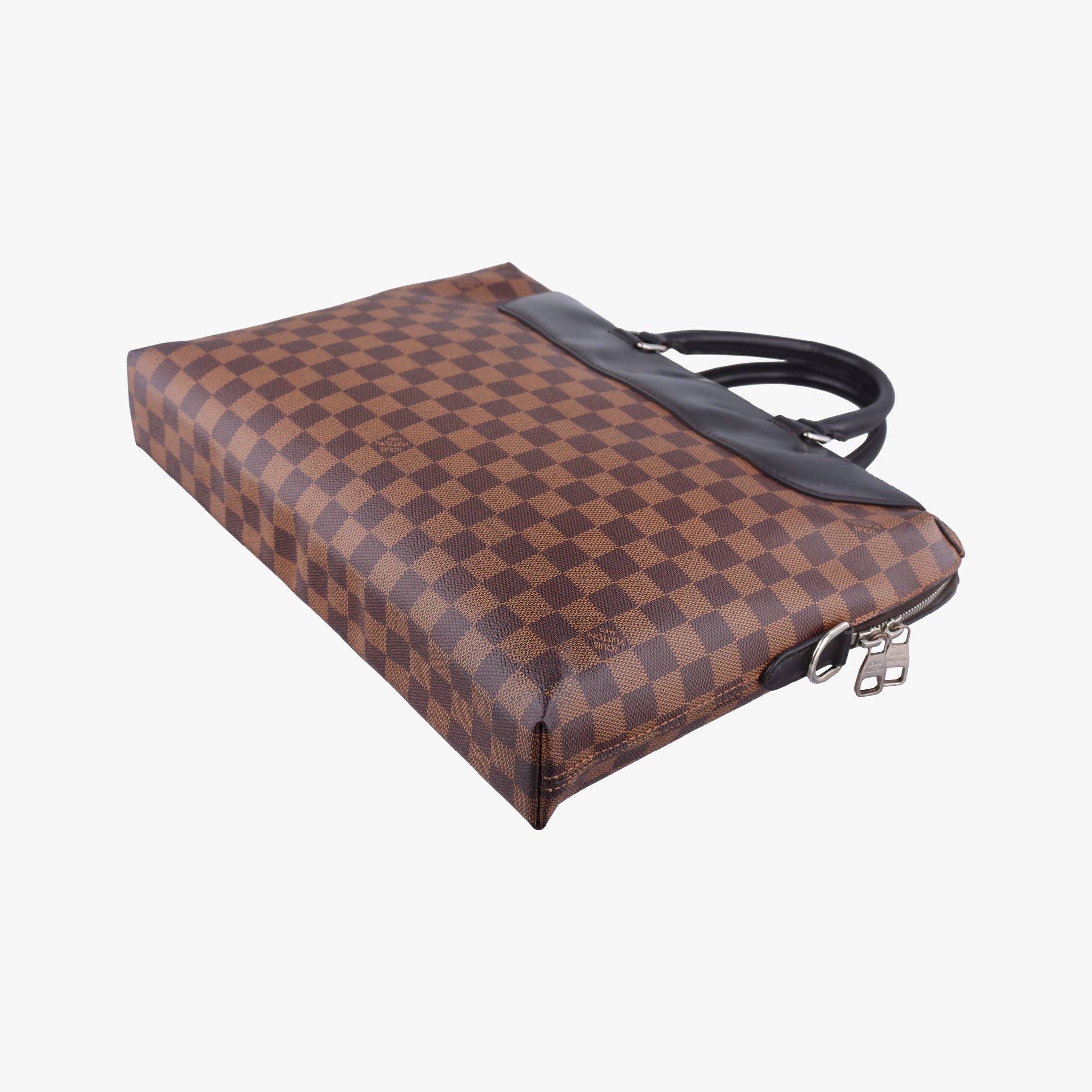 Vintage Louis Vuitton PDJ Port Document Jour Ebene x Noir Damier canvas x leather N41438 handbag | stylenewstar