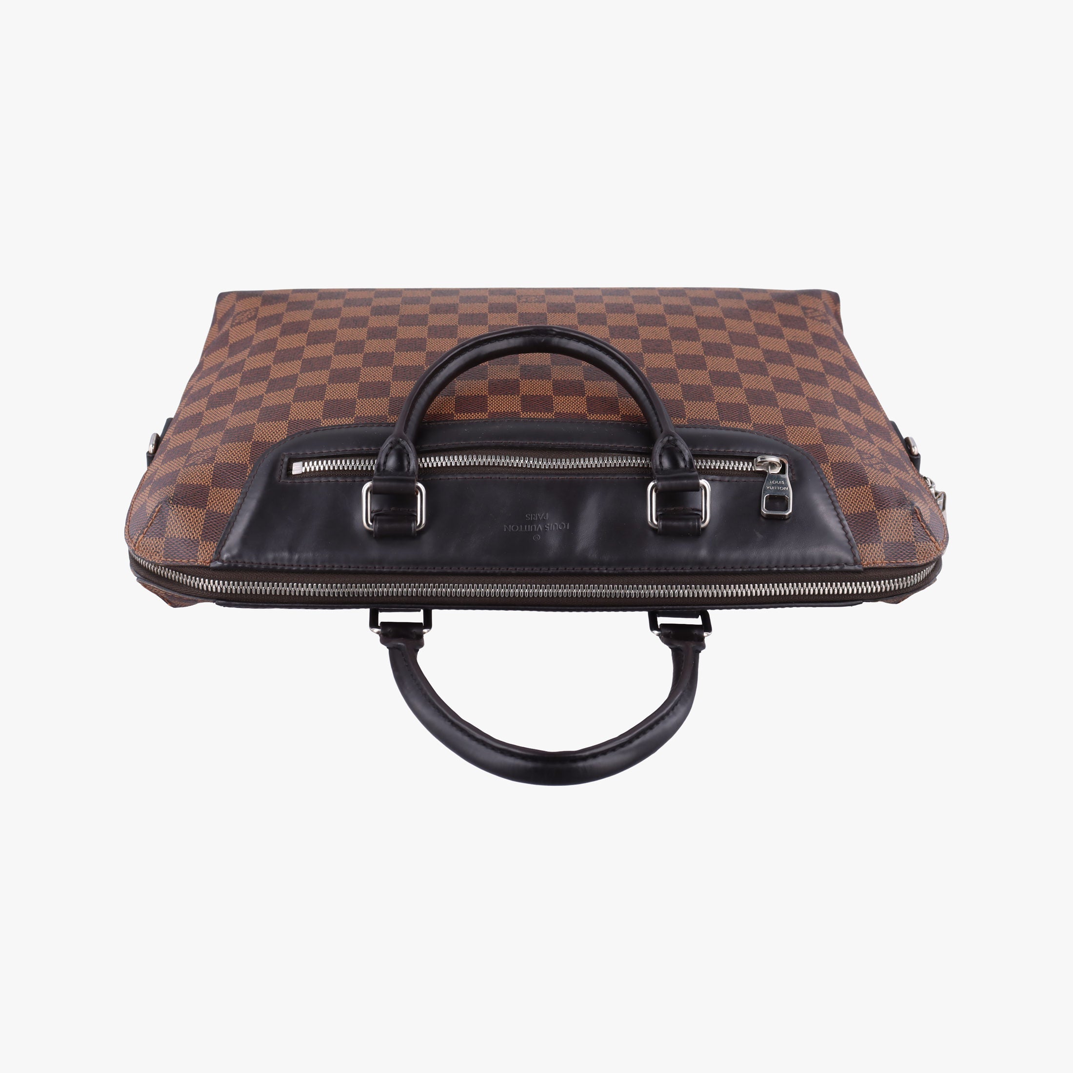 Vintage Louis Vuitton PDJ Port Document Jour Ebene x Noir Damier canvas x leather N41438 handbag | stylenewstar