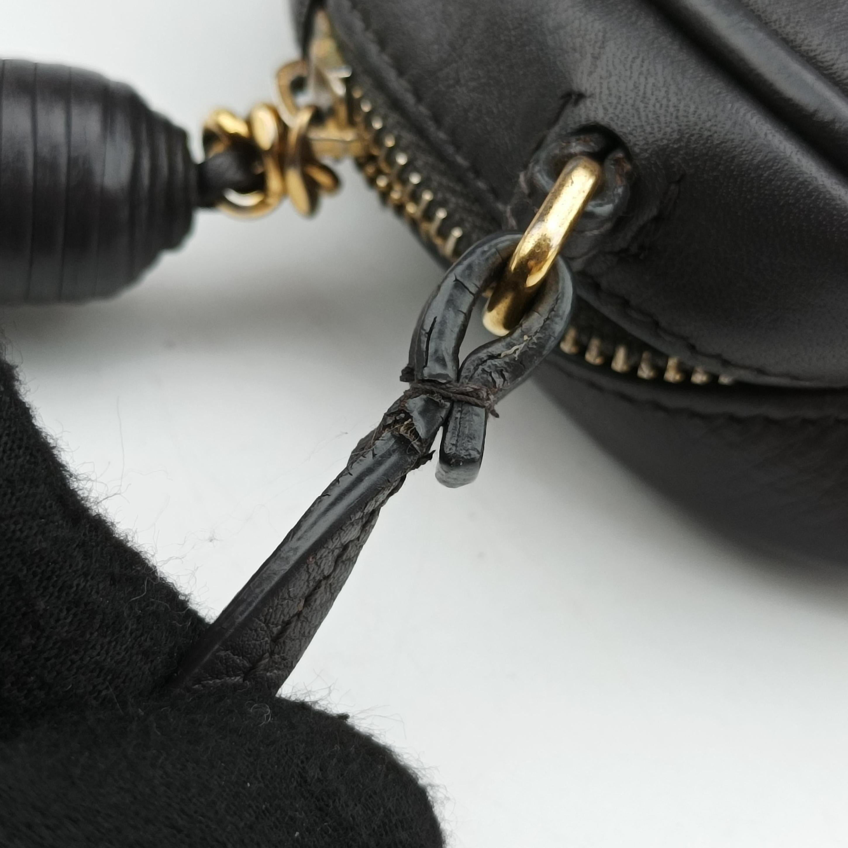 Pre-owned Yves Saint Laurent Monogram Blogger Gray Series Leather 425317 shoulderbag | stylenewstar
