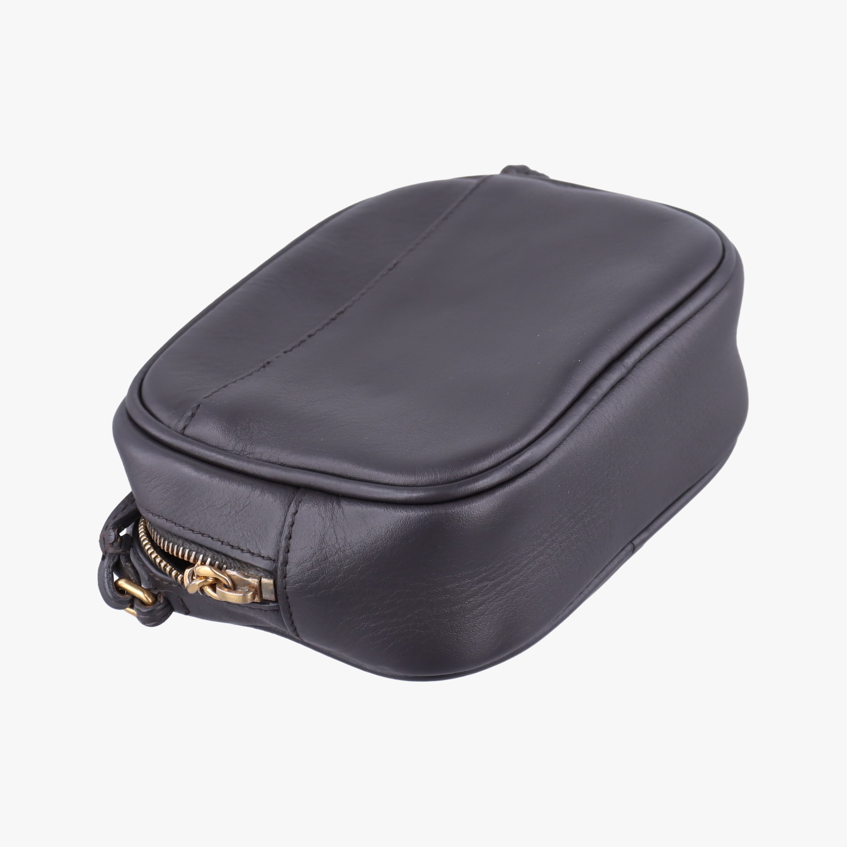 Pre-owned Yves Saint Laurent Monogram Blogger Gray Series Leather 425317 shoulderbag | stylenewstar