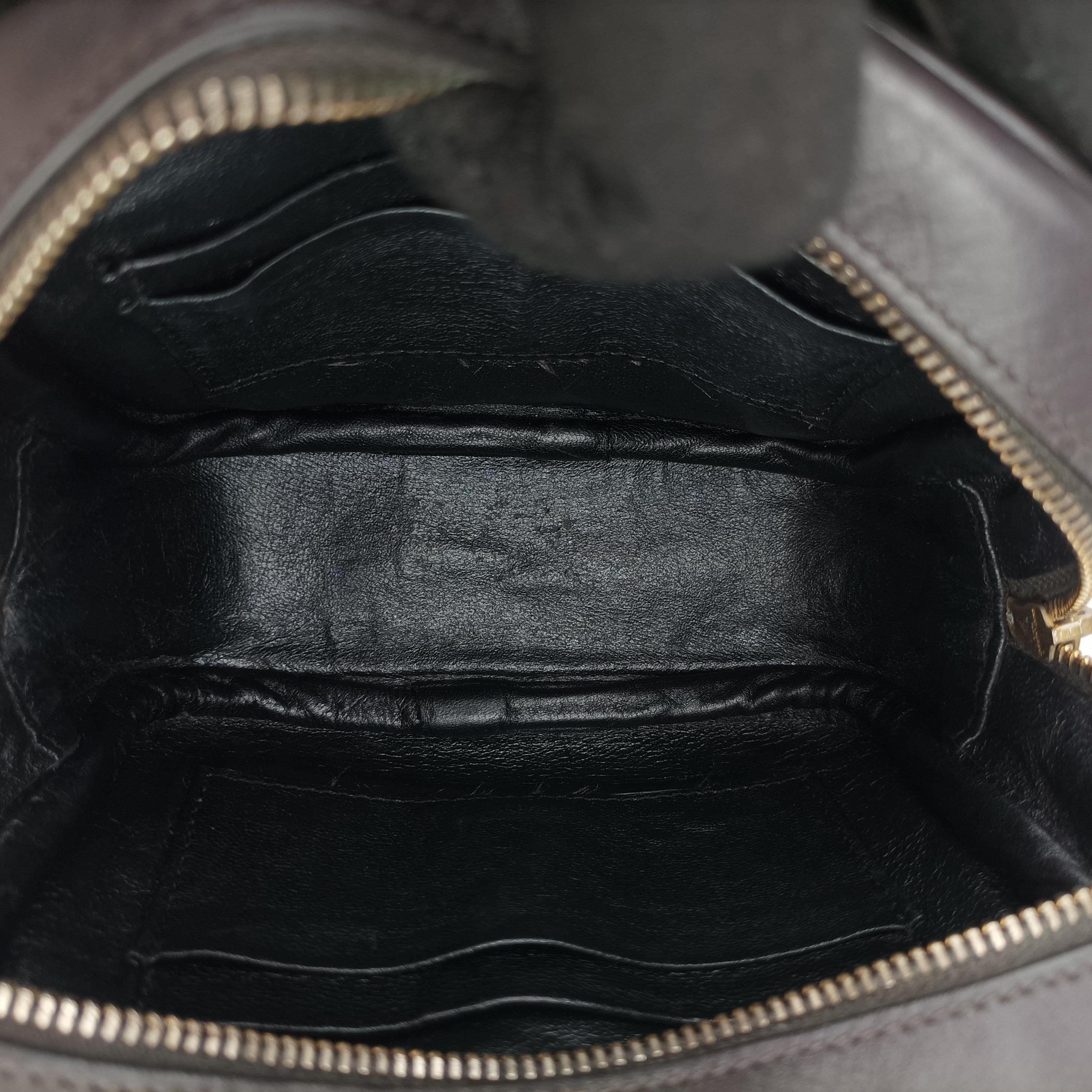 Pre-owned Yves Saint Laurent Monogram Blogger Gray Series Leather 425317 shoulderbag | stylenewstar