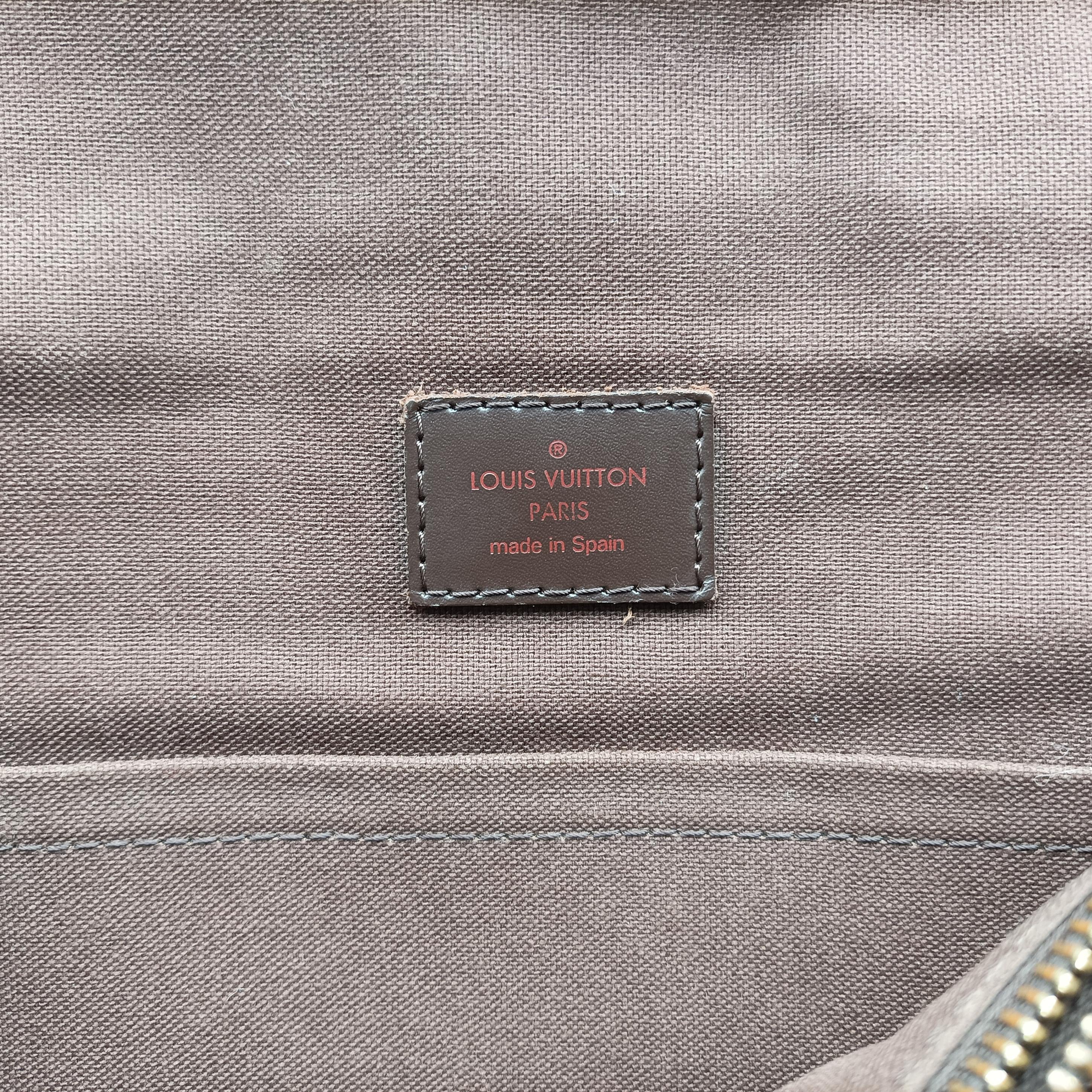 Pre-owned Louis Vuitton BROOKLYN GM EBENE Damier Canvas N51212 shoulderbag | stylenewstar
