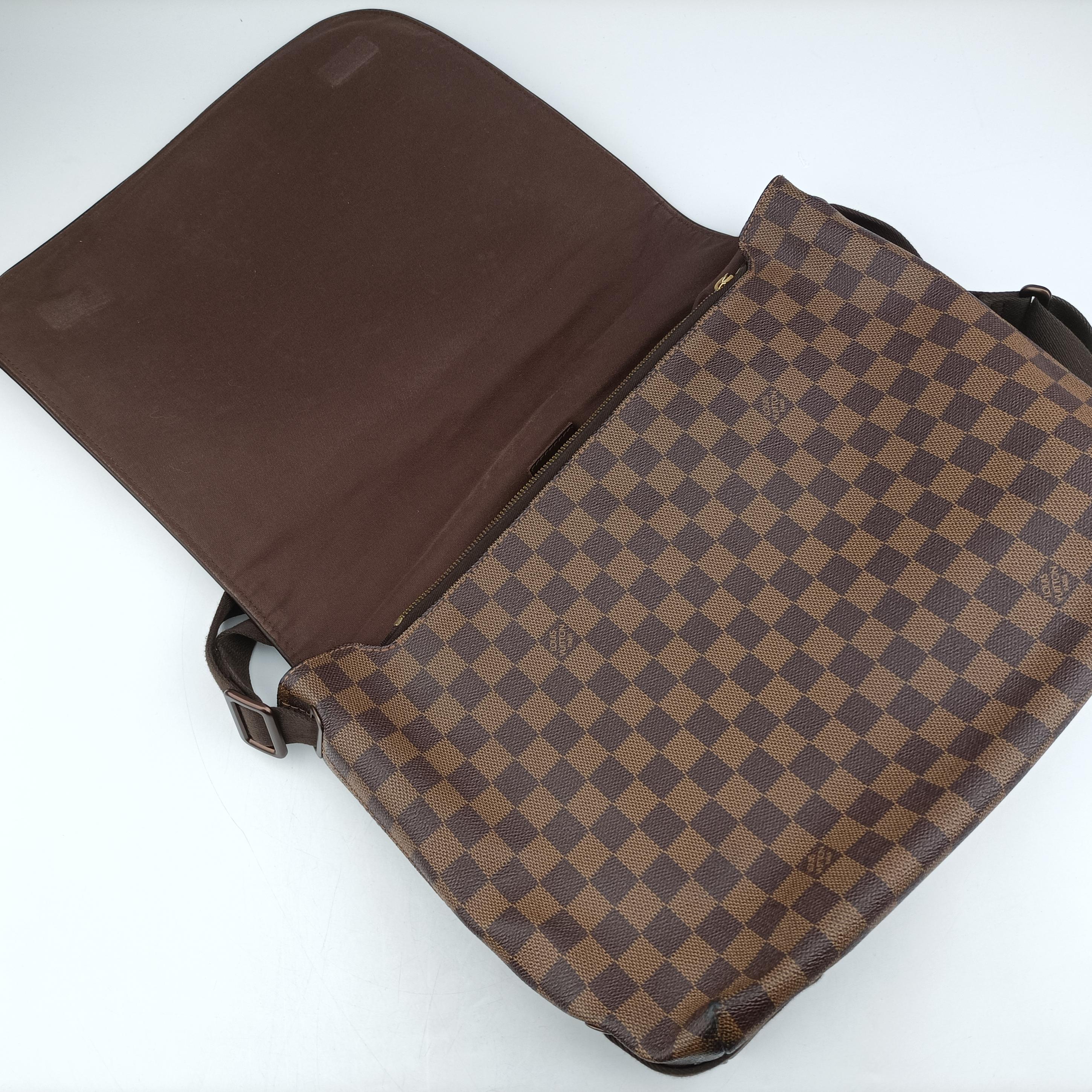 Pre-owned Louis Vuitton BROOKLYN GM EBENE Damier Canvas N51212 shoulderbag | stylenewstar