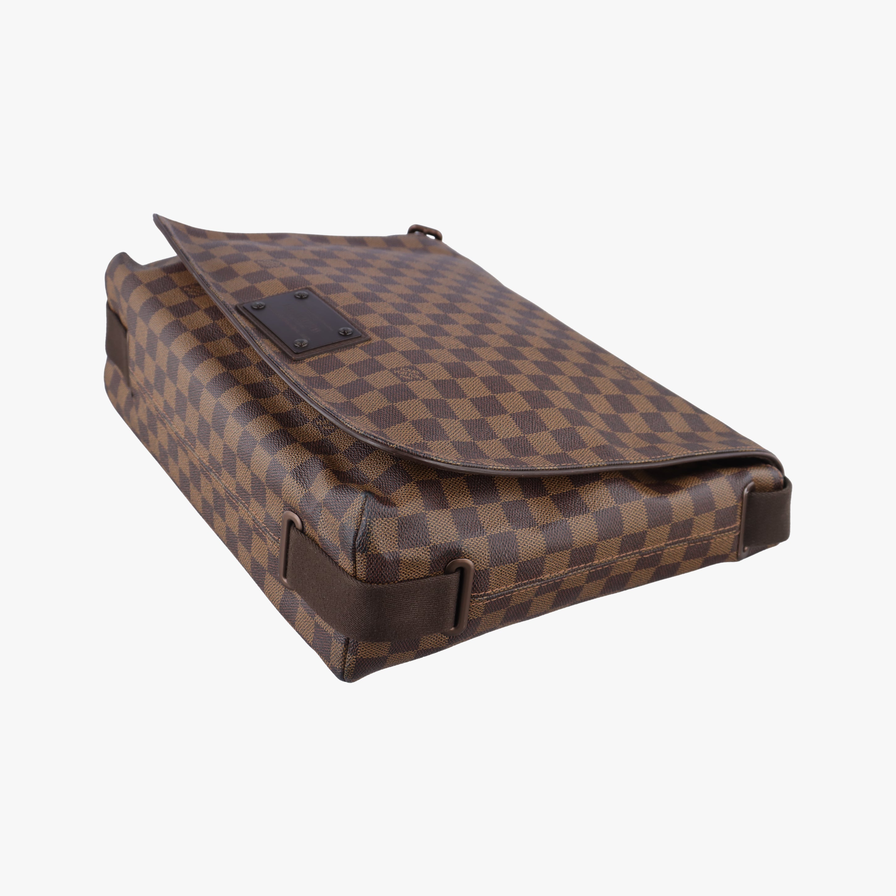 Pre-owned Louis Vuitton BROOKLYN GM EBENE Damier Canvas N51212 shoulderbag | stylenewstar